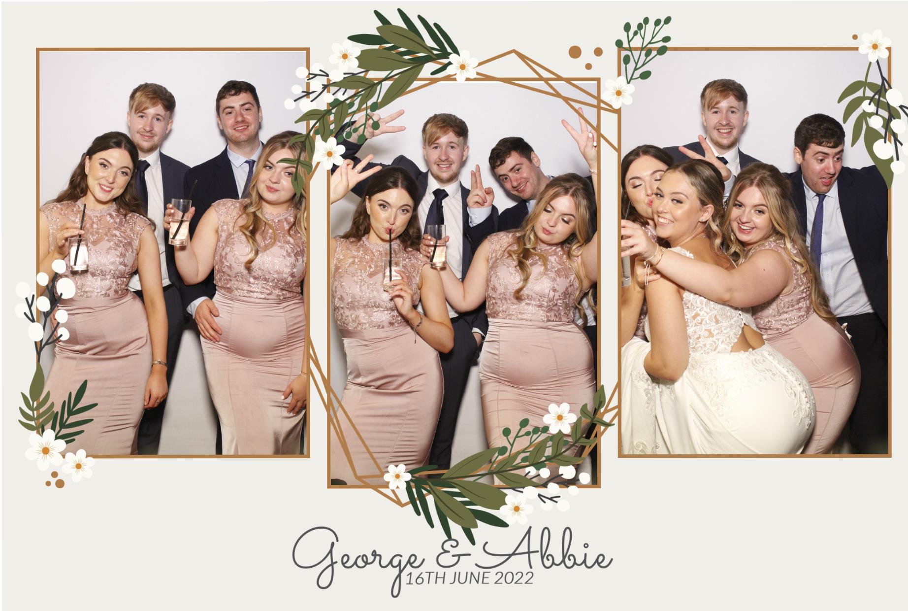 Abbie & George's Wedding  | View more photos from the event at gallery.myphotoboothexperience.co.uk/u/MyPhotoBoothExperienceLtd/Abbie-Georges-Wedding
