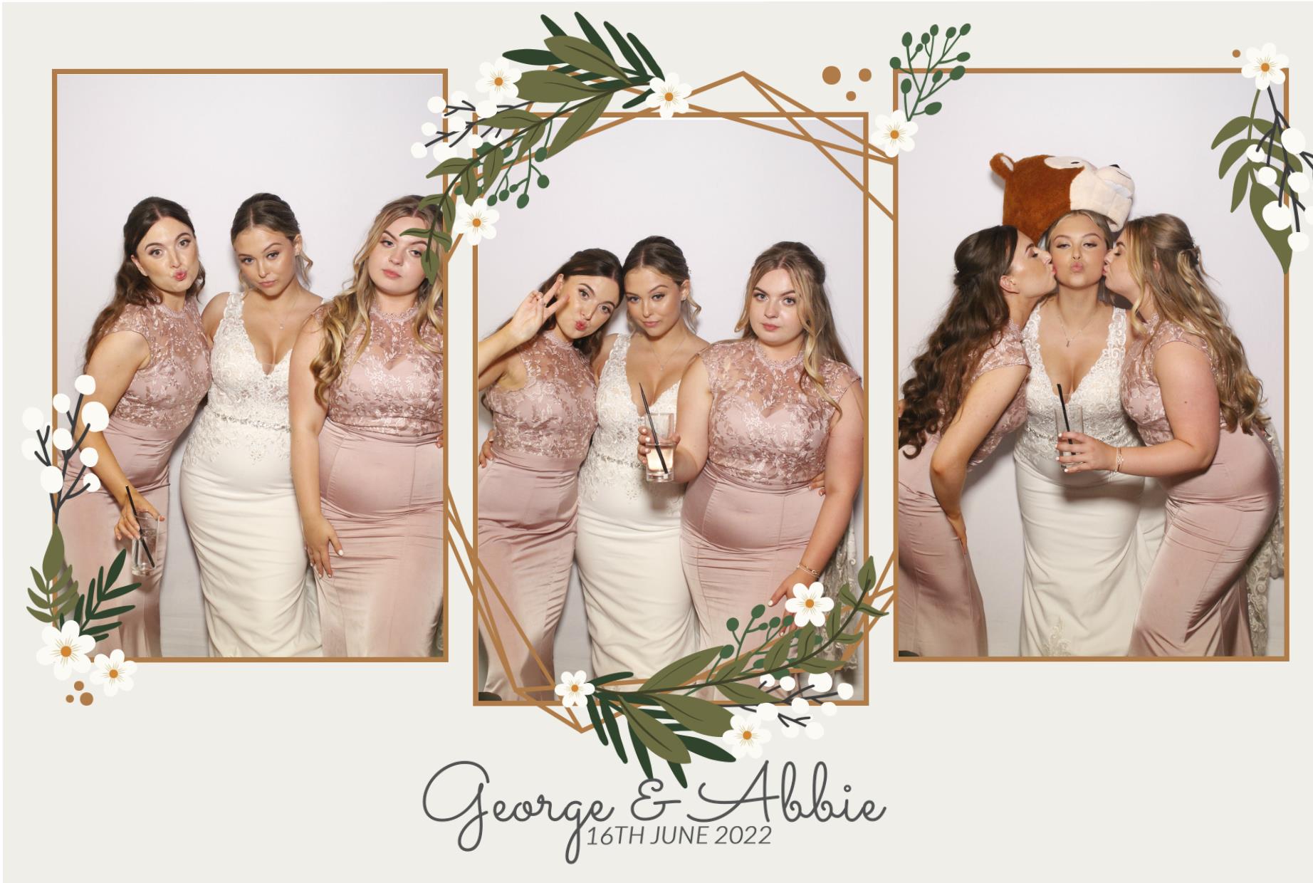 Abbie & George's Wedding  | View more photos from the event at gallery.myphotoboothexperience.co.uk/u/MyPhotoBoothExperienceLtd/Abbie-Georges-Wedding