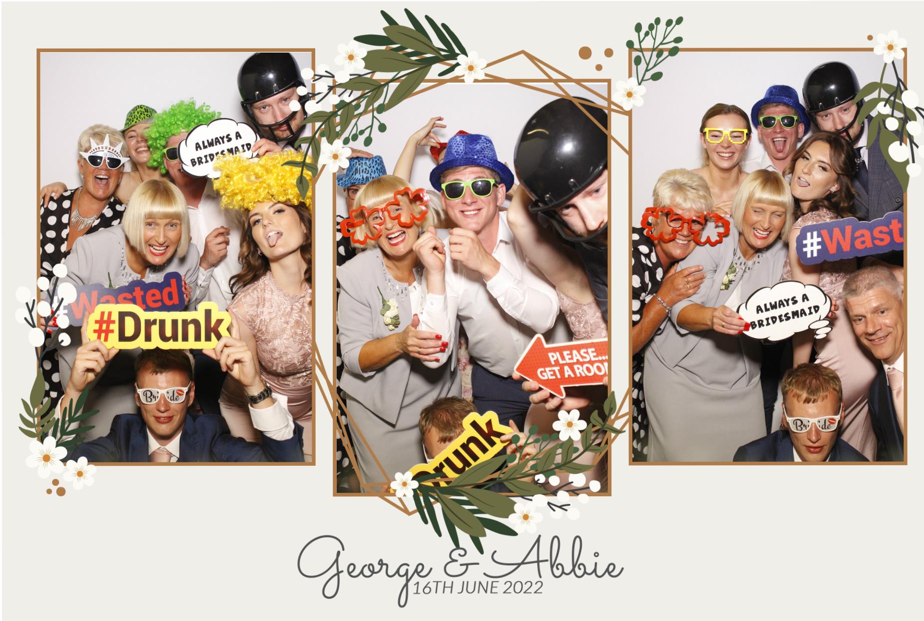 Abbie & George's Wedding  | View more photos from the event at gallery.myphotoboothexperience.co.uk/u/MyPhotoBoothExperienceLtd/Abbie-Georges-Wedding