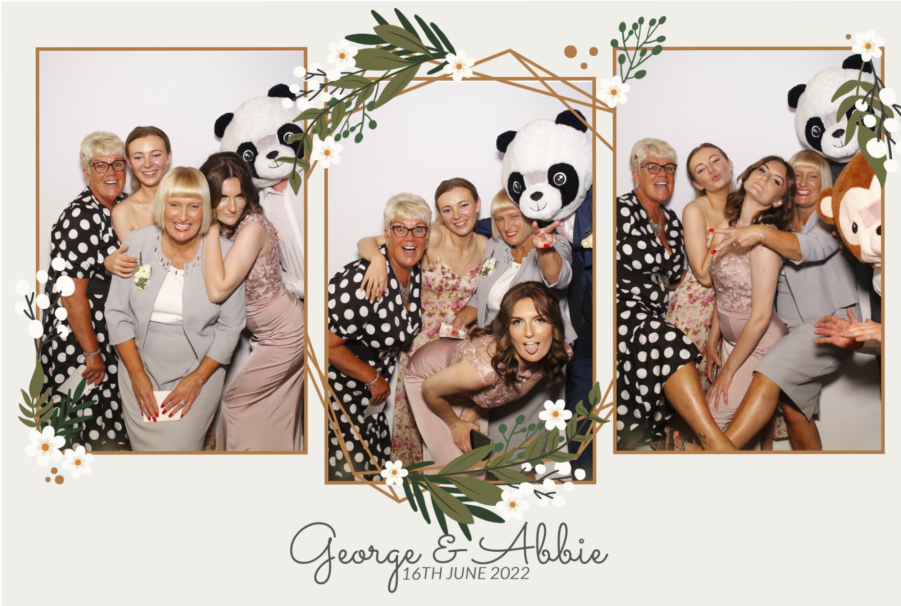 Abbie & George's Wedding  | View more photos from the event at gallery.myphotoboothexperience.co.uk/u/MyPhotoBoothExperienceLtd/Abbie-Georges-Wedding