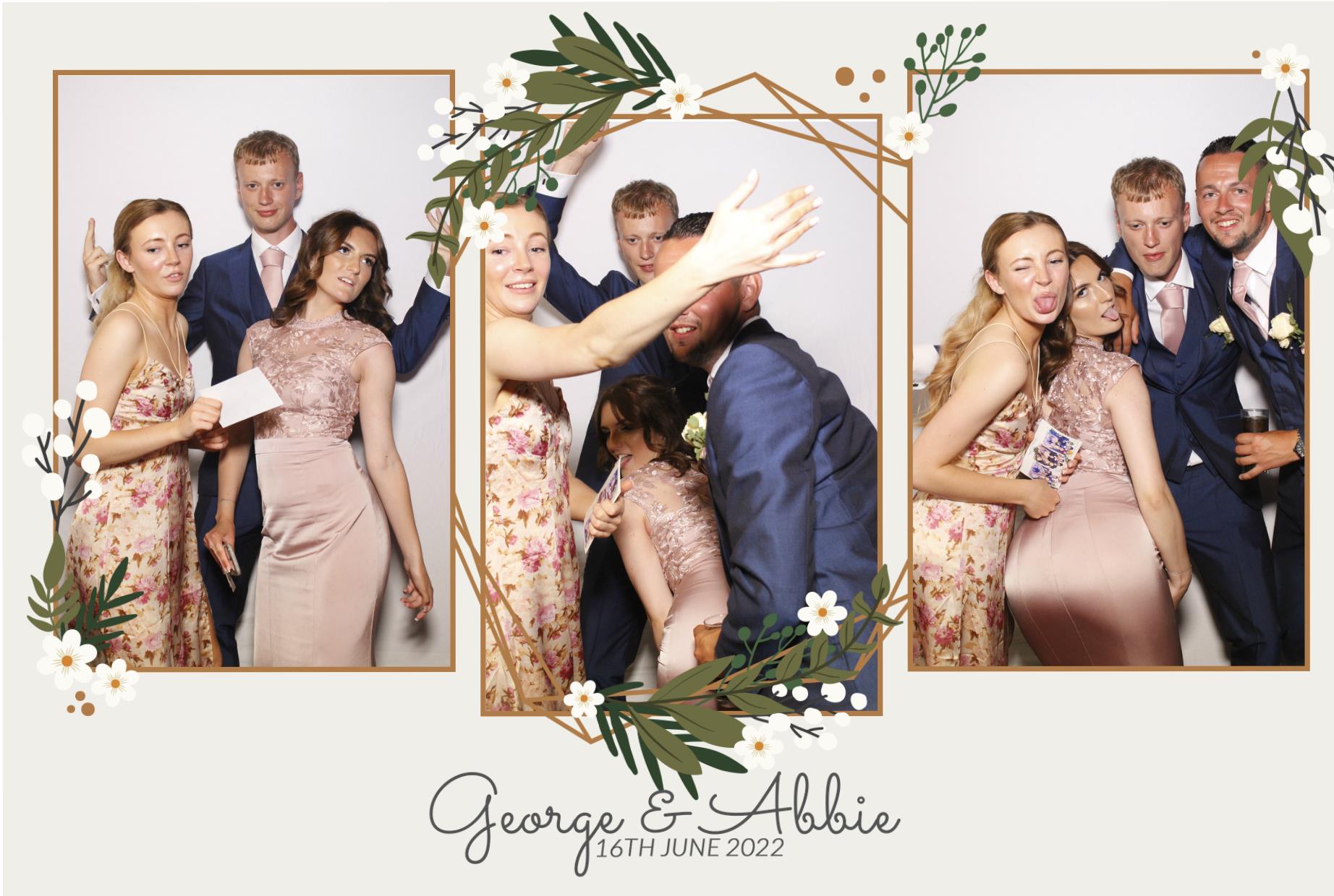 Abbie & George's Wedding  | View more photos from the event at gallery.myphotoboothexperience.co.uk/u/MyPhotoBoothExperienceLtd/Abbie-Georges-Wedding