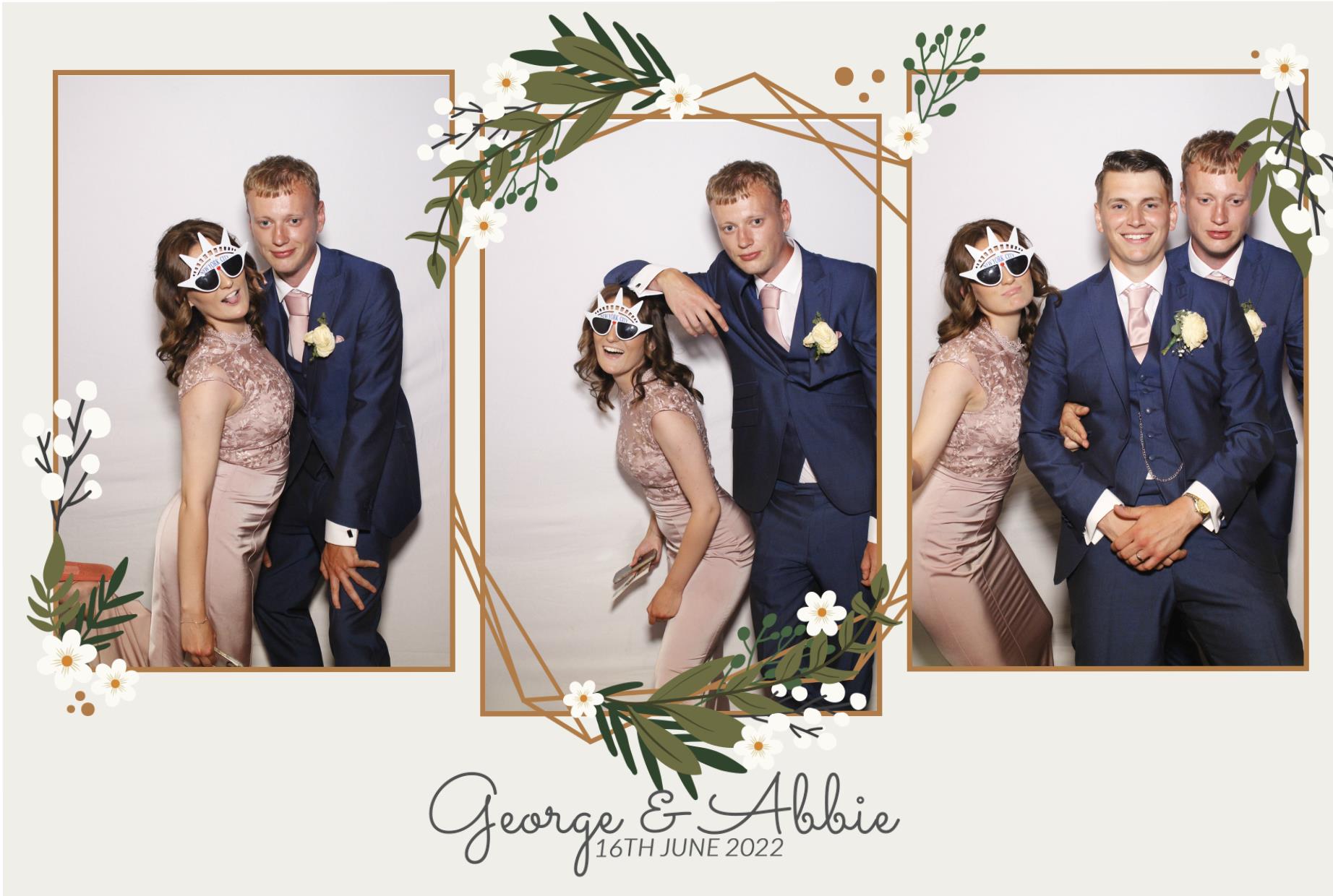 Abbie & George's Wedding  | View more photos from the event at gallery.myphotoboothexperience.co.uk/u/MyPhotoBoothExperienceLtd/Abbie-Georges-Wedding