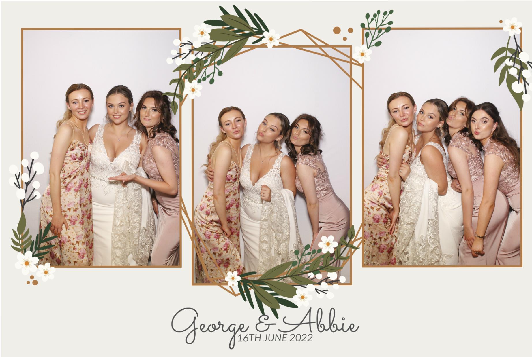 Abbie & George's Wedding  | View more photos from the event at gallery.myphotoboothexperience.co.uk/u/MyPhotoBoothExperienceLtd/Abbie-Georges-Wedding