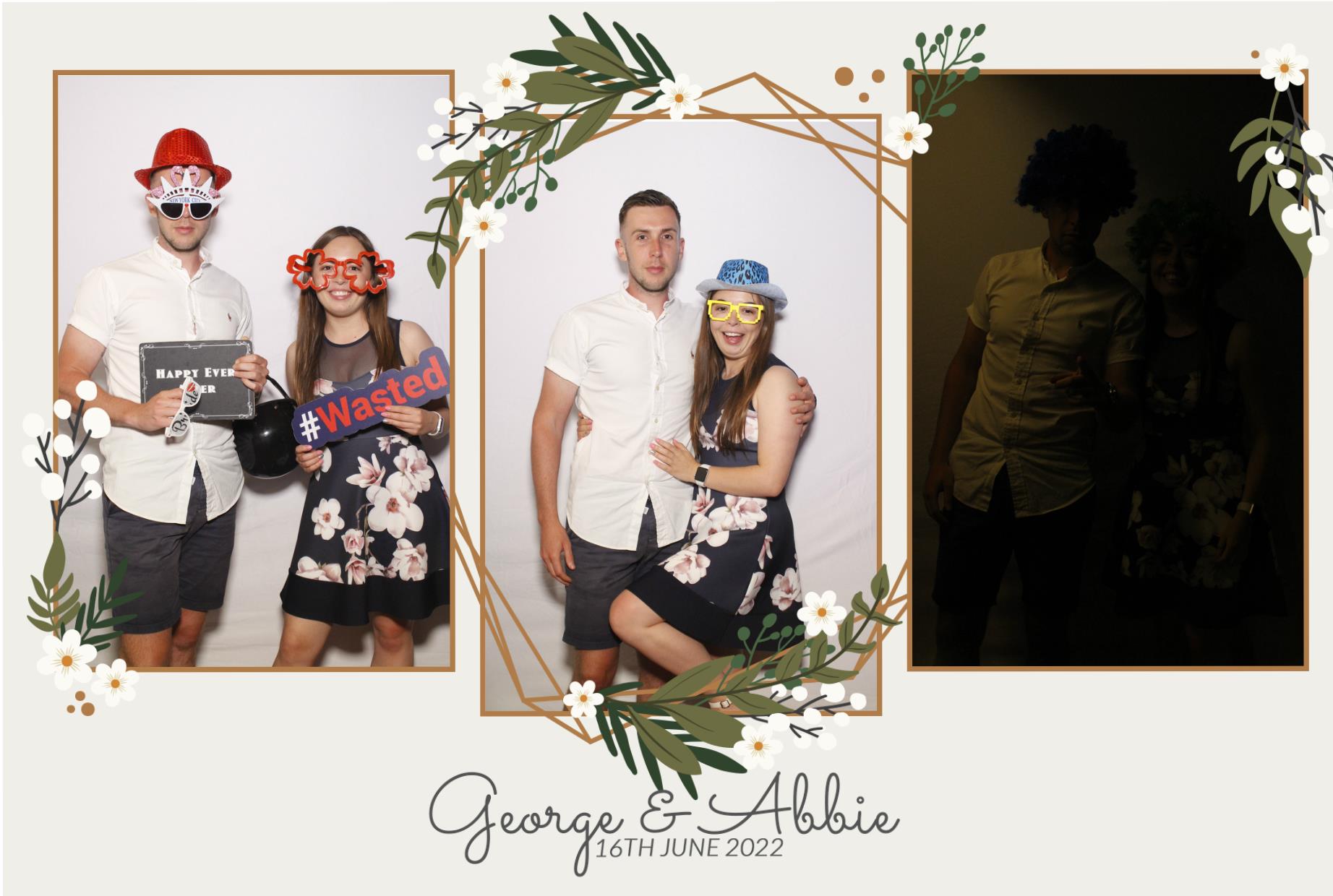 Abbie & George's Wedding  | View more photos from the event at gallery.myphotoboothexperience.co.uk/u/MyPhotoBoothExperienceLtd/Abbie-Georges-Wedding