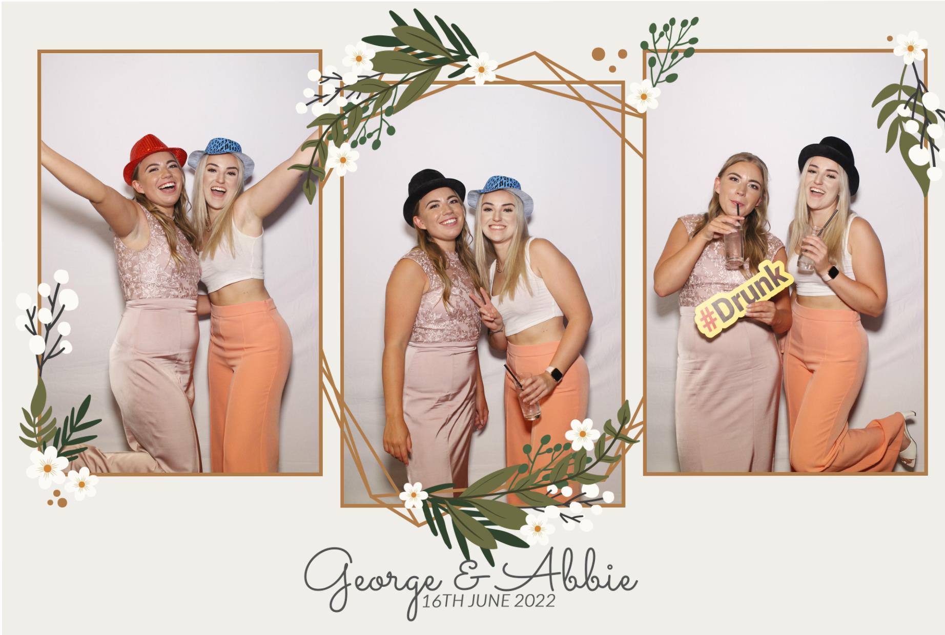 Abbie & George's Wedding  | View more photos from the event at gallery.myphotoboothexperience.co.uk/u/MyPhotoBoothExperienceLtd/Abbie-Georges-Wedding