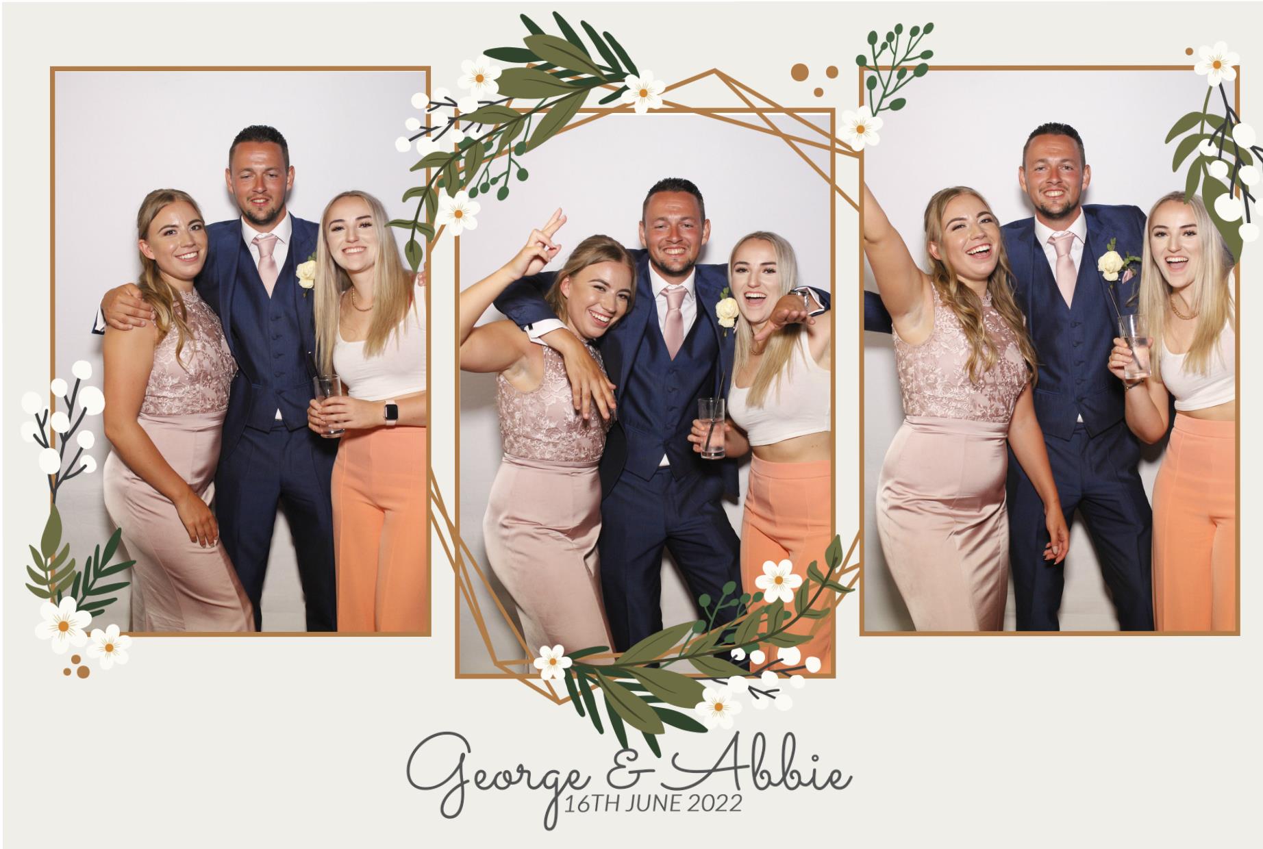 Abbie & George's Wedding  | View more photos from the event at gallery.myphotoboothexperience.co.uk/u/MyPhotoBoothExperienceLtd/Abbie-Georges-Wedding