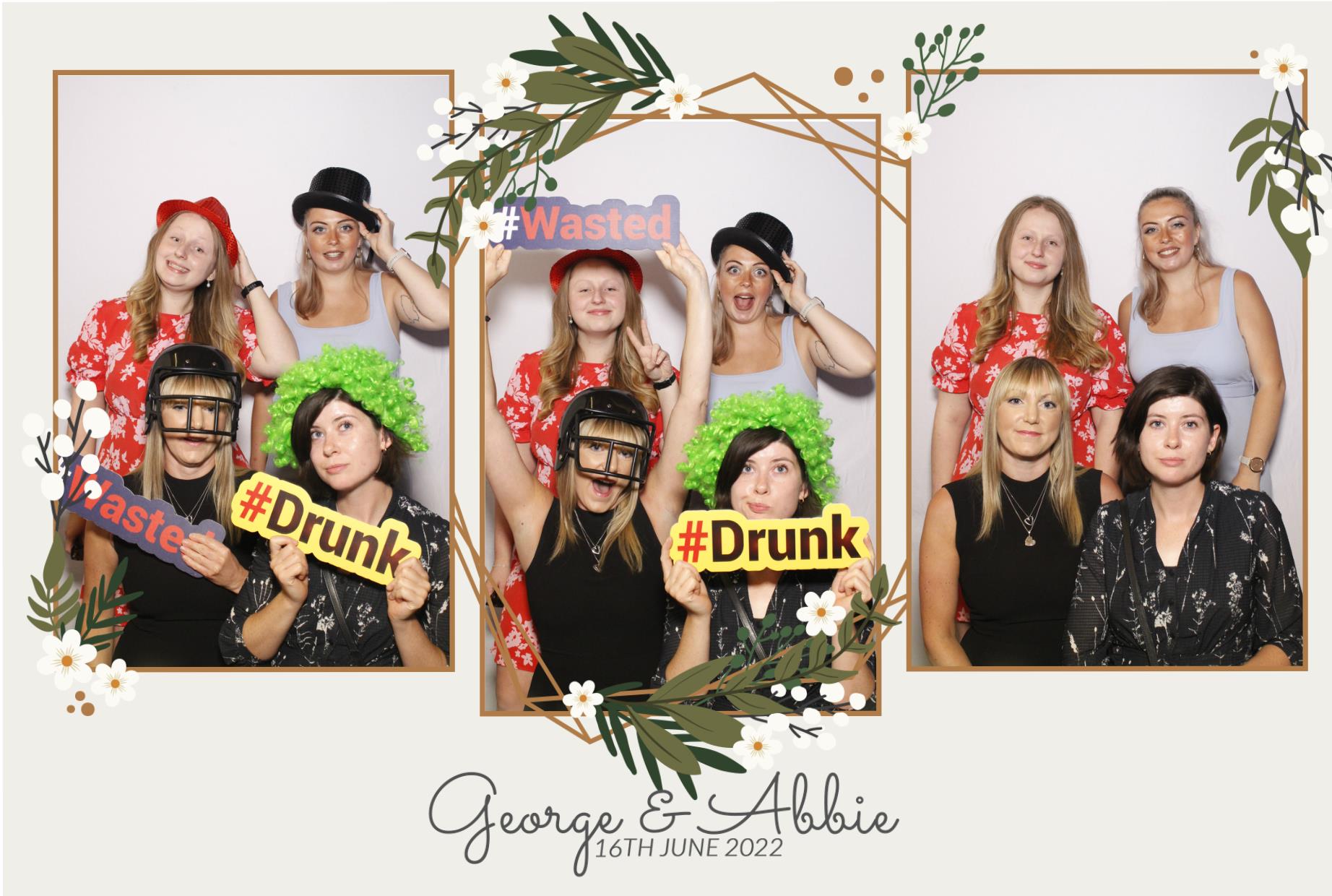 Abbie & George's Wedding  | View more photos from the event at gallery.myphotoboothexperience.co.uk/u/MyPhotoBoothExperienceLtd/Abbie-Georges-Wedding