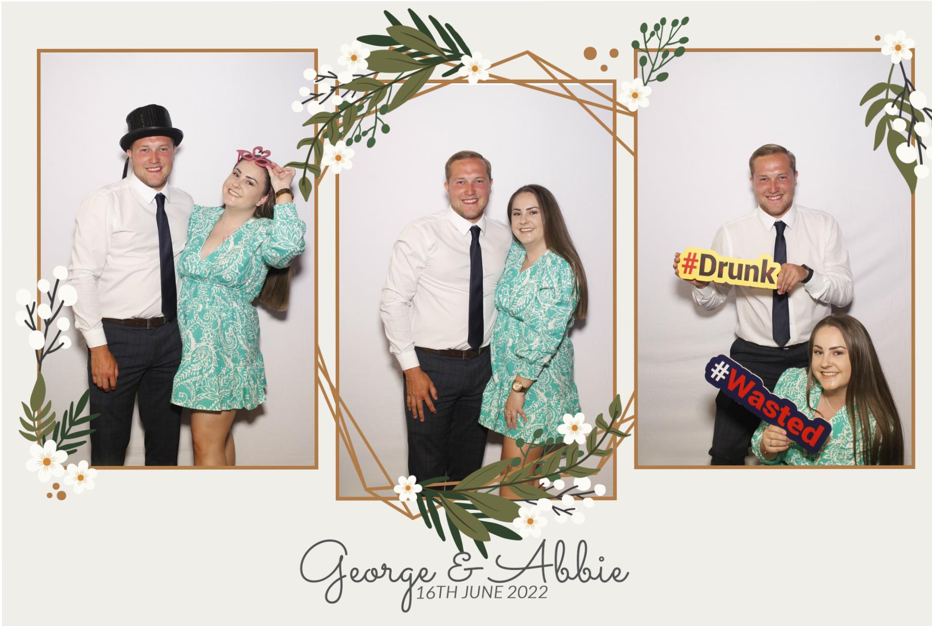 Abbie & George's Wedding  | View more photos from the event at gallery.myphotoboothexperience.co.uk/u/MyPhotoBoothExperienceLtd/Abbie-Georges-Wedding