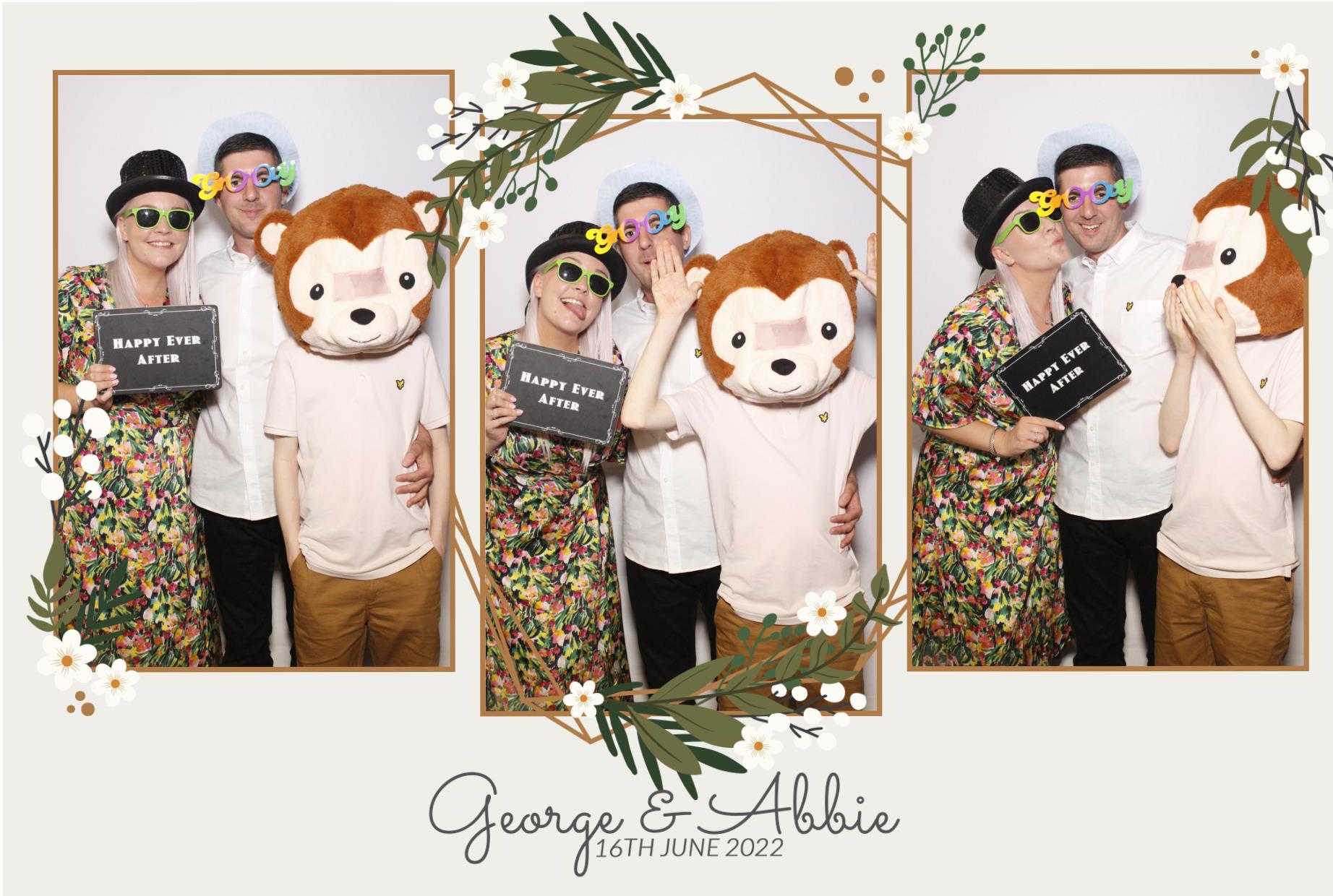 Abbie & George's Wedding  | View more photos from the event at gallery.myphotoboothexperience.co.uk/u/MyPhotoBoothExperienceLtd/Abbie-Georges-Wedding
