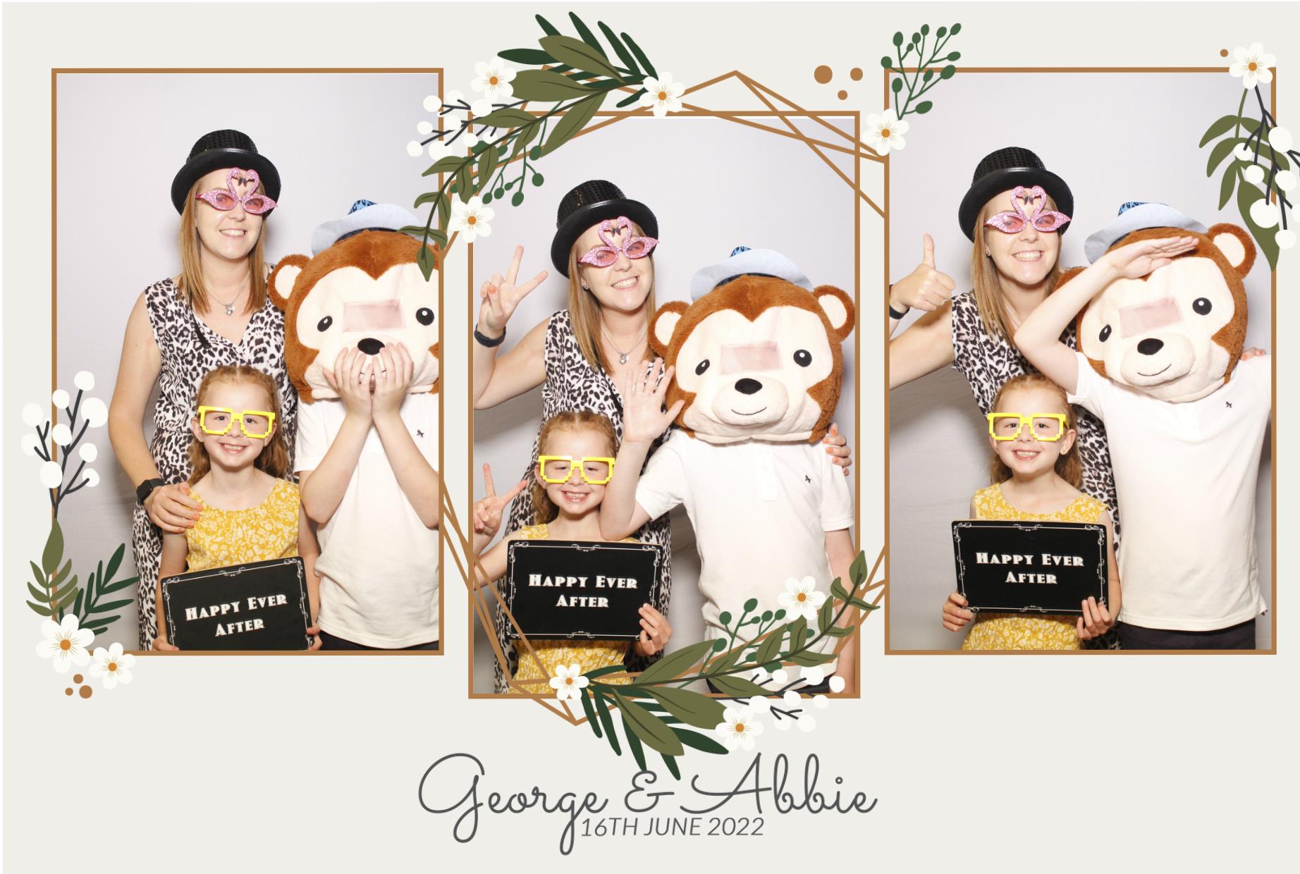 Abbie & George's Wedding  | View more photos from the event at gallery.myphotoboothexperience.co.uk/u/MyPhotoBoothExperienceLtd/Abbie-Georges-Wedding