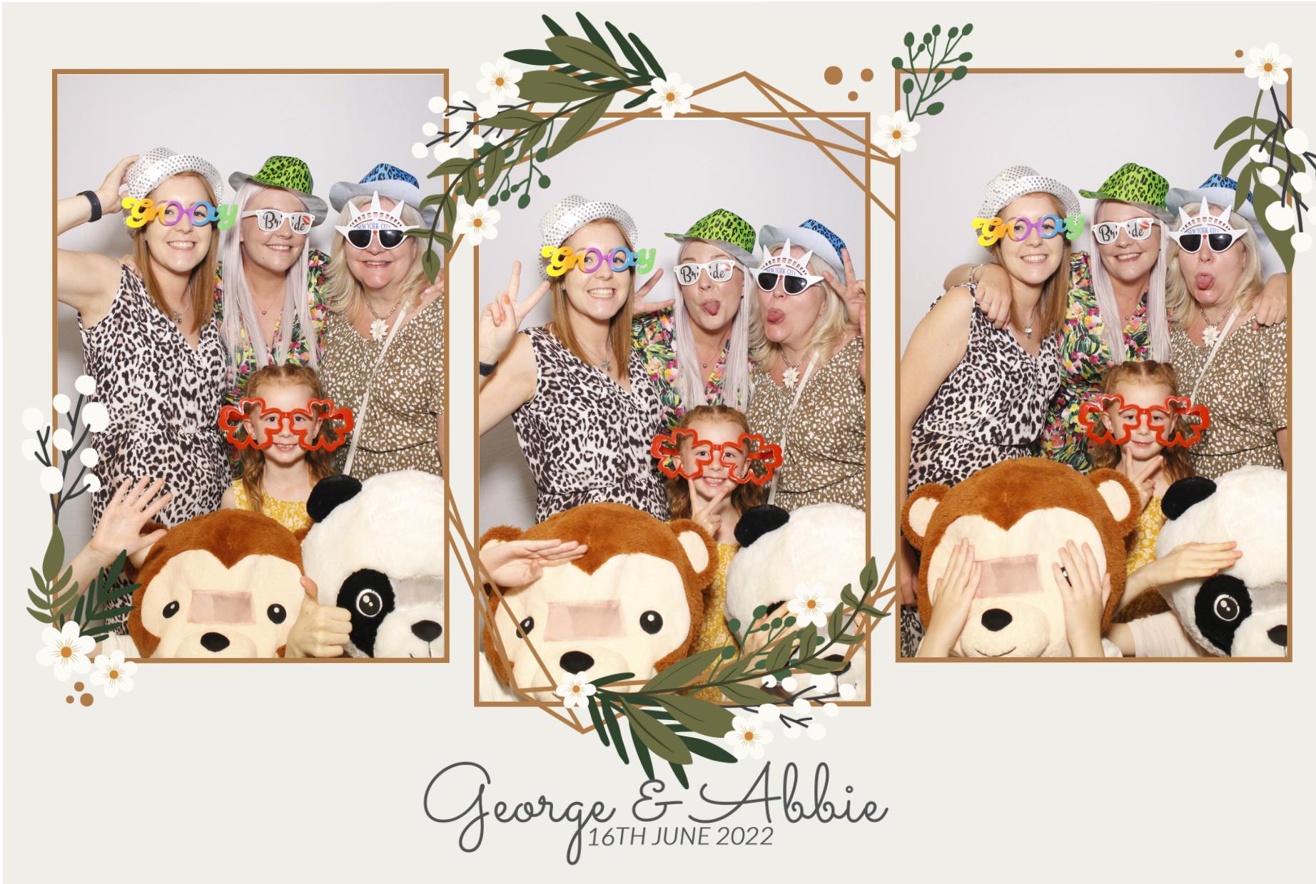 Abbie & George's Wedding  | View more photos from the event at gallery.myphotoboothexperience.co.uk/u/MyPhotoBoothExperienceLtd/Abbie-Georges-Wedding