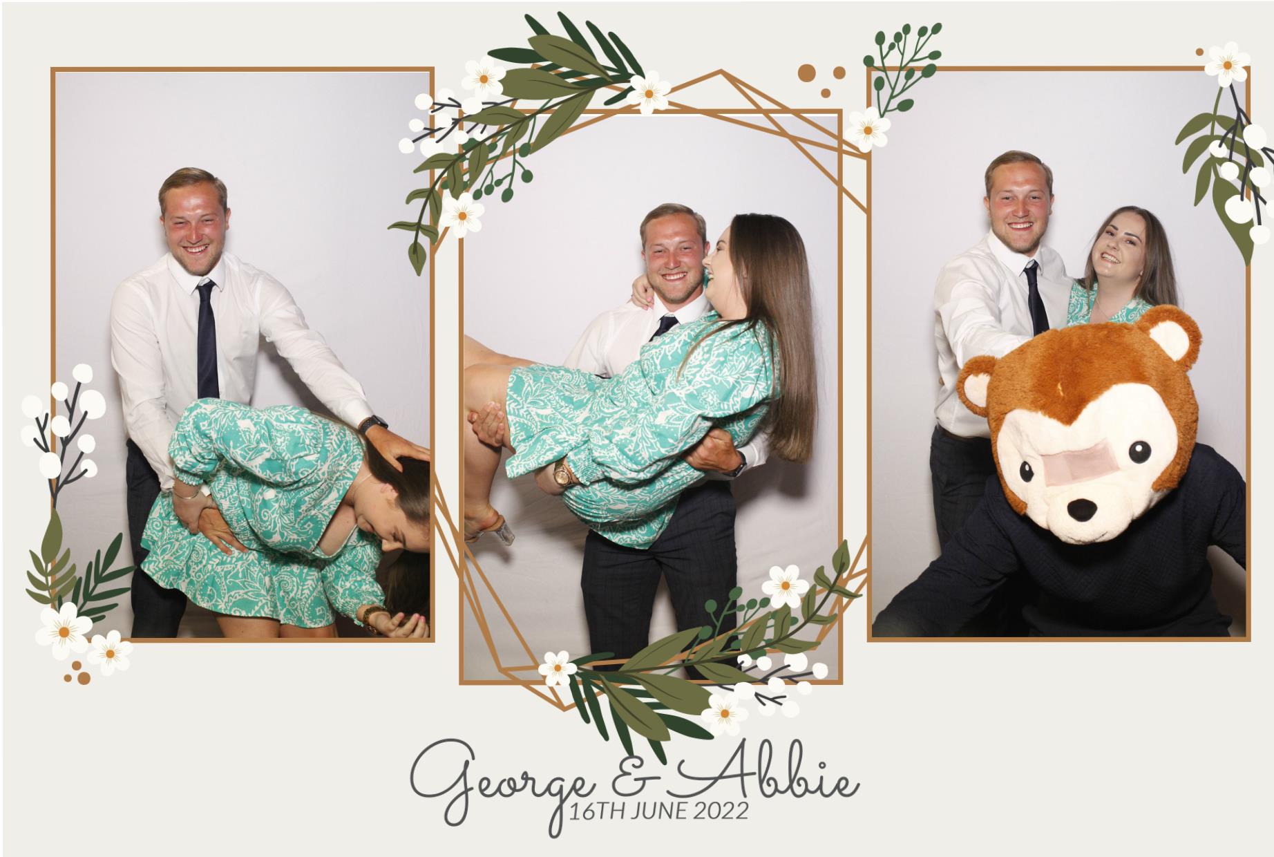 Abbie & George's Wedding  | View more photos from the event at gallery.myphotoboothexperience.co.uk/u/MyPhotoBoothExperienceLtd/Abbie-Georges-Wedding