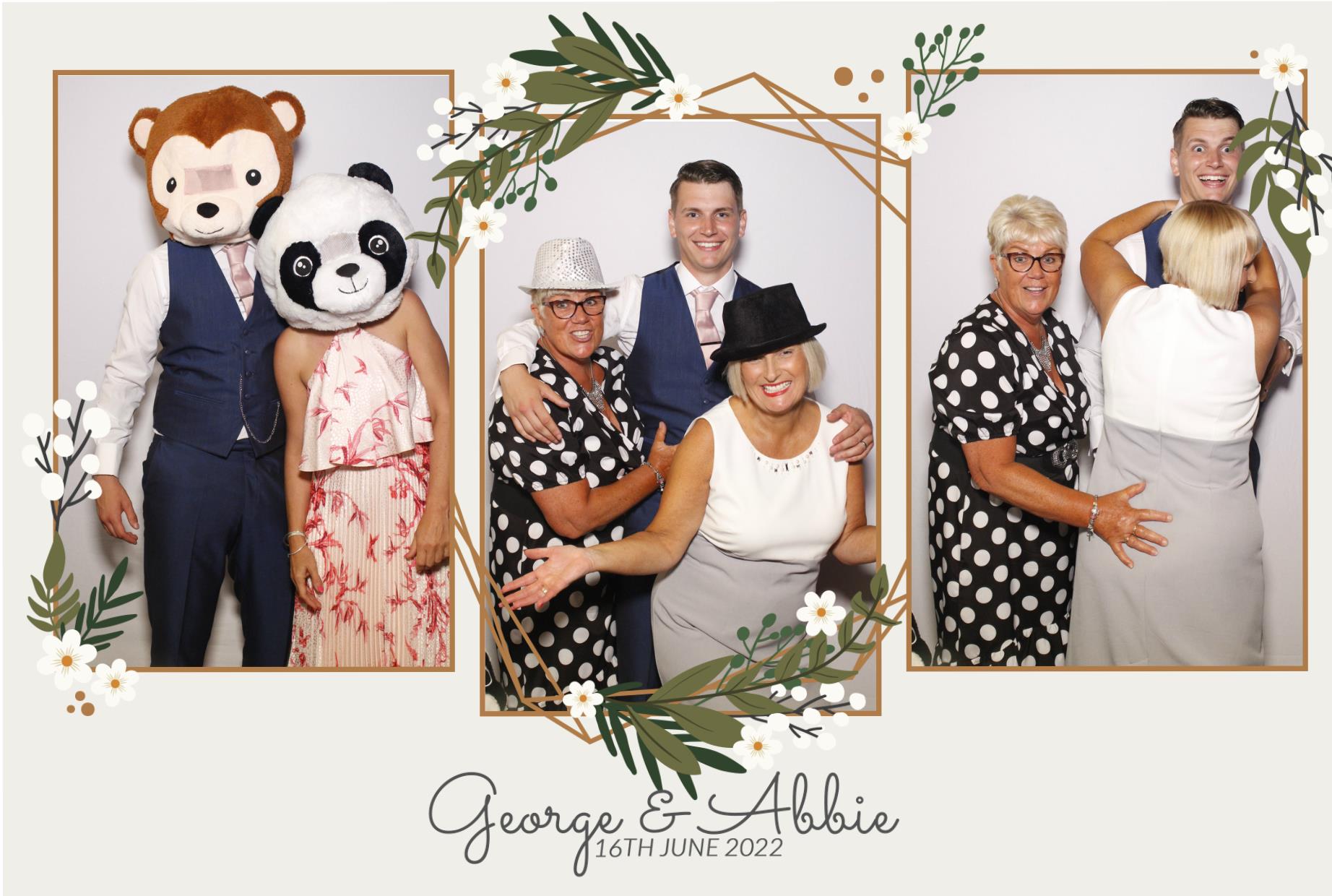 Abbie & George's Wedding  | View more photos from the event at gallery.myphotoboothexperience.co.uk/u/MyPhotoBoothExperienceLtd/Abbie-Georges-Wedding