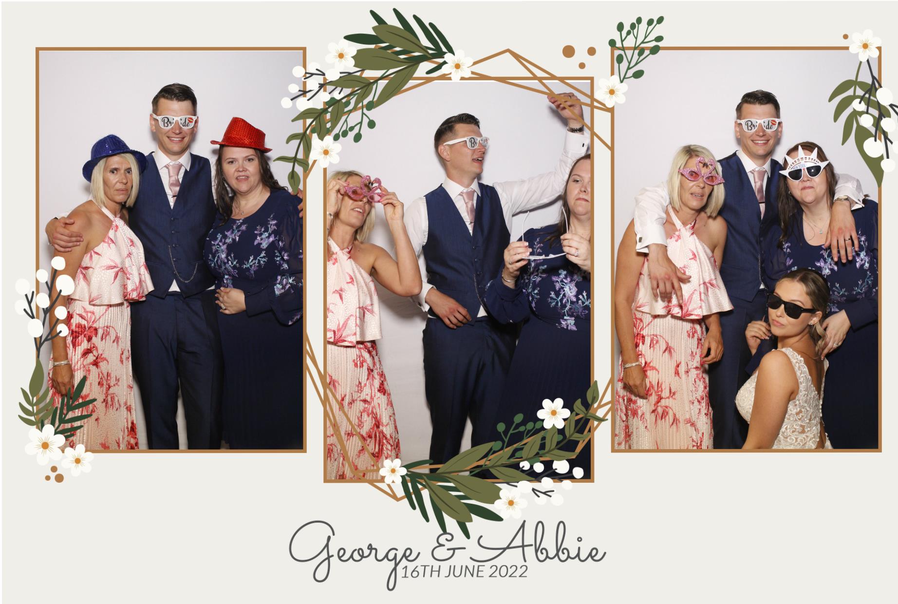 Abbie & George's Wedding  | View more photos from the event at gallery.myphotoboothexperience.co.uk/u/MyPhotoBoothExperienceLtd/Abbie-Georges-Wedding