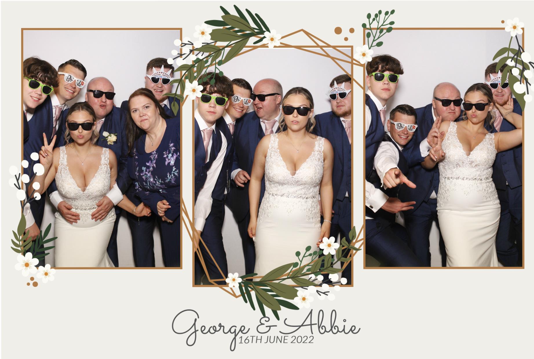 Abbie & George's Wedding  | View more photos from the event at gallery.myphotoboothexperience.co.uk/u/MyPhotoBoothExperienceLtd/Abbie-Georges-Wedding