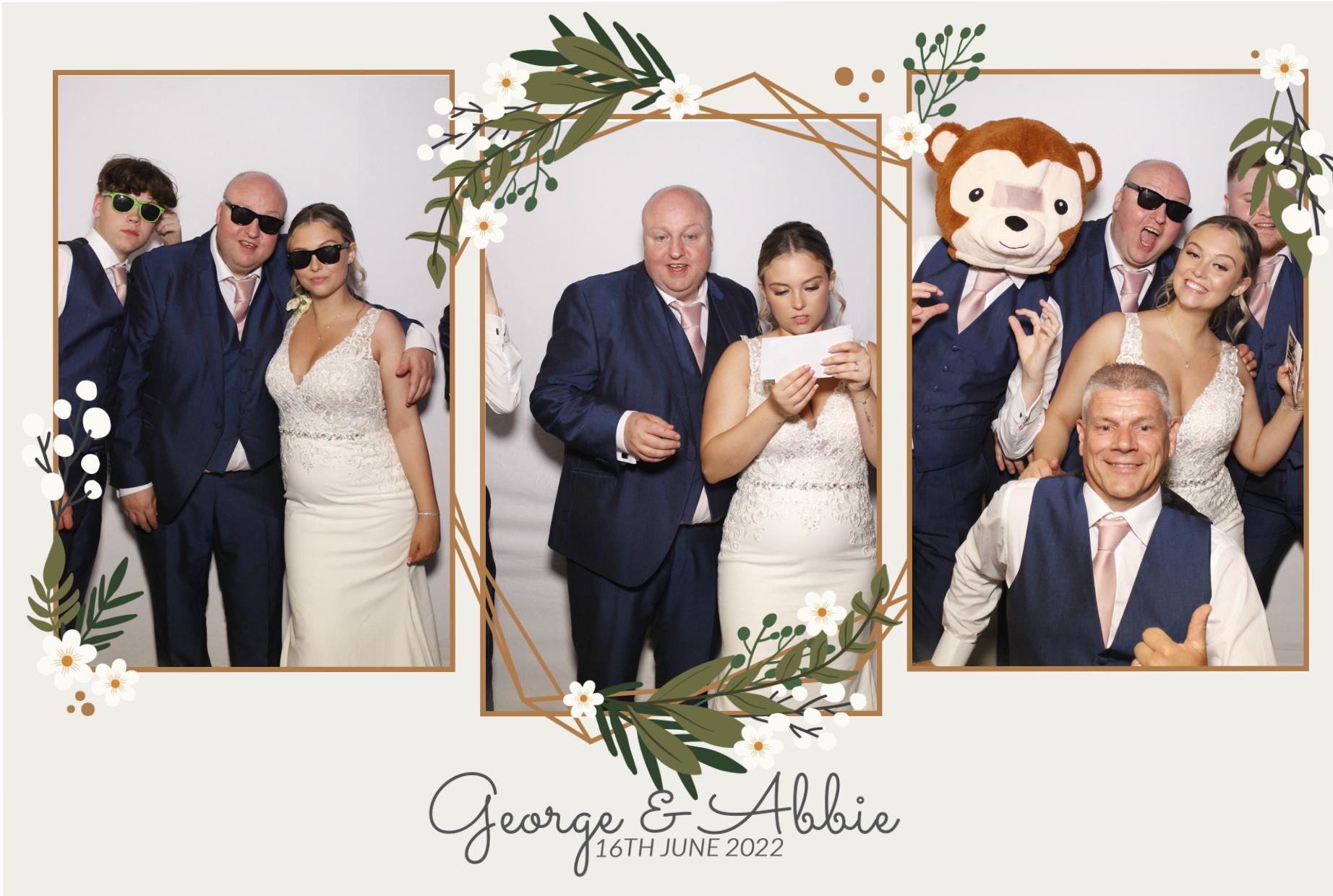 Abbie & George's Wedding  | View more photos from the event at gallery.myphotoboothexperience.co.uk/u/MyPhotoBoothExperienceLtd/Abbie-Georges-Wedding