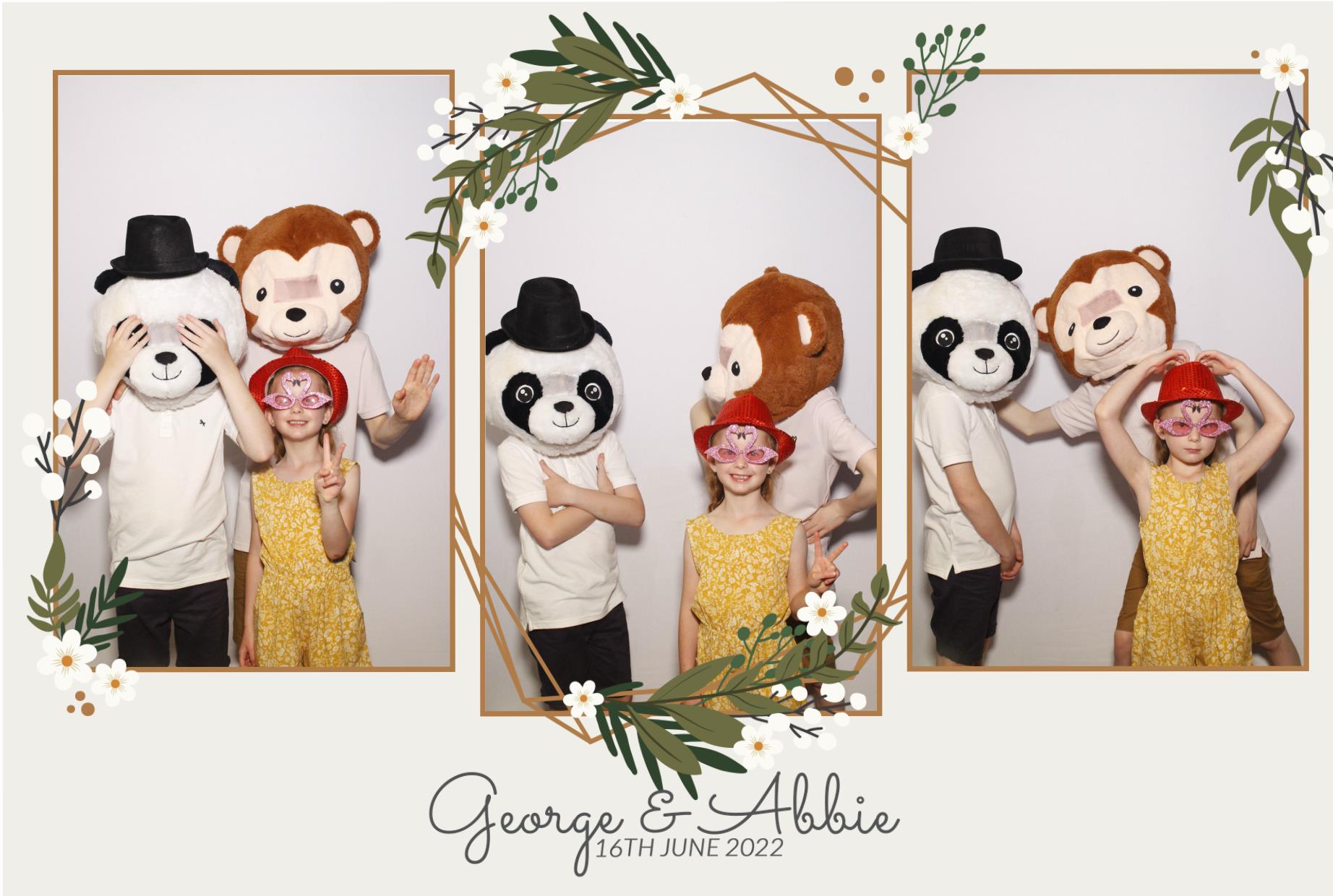 Abbie & George's Wedding  | View more photos from the event at gallery.myphotoboothexperience.co.uk/u/MyPhotoBoothExperienceLtd/Abbie-Georges-Wedding