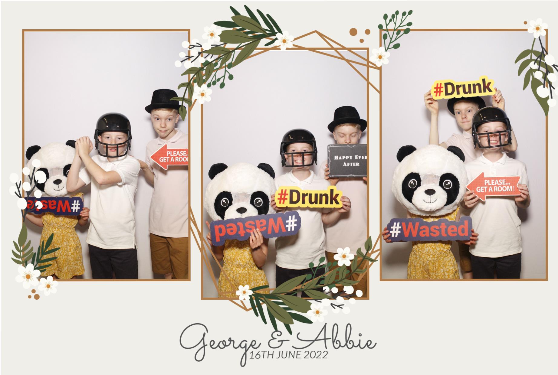 Abbie & George's Wedding  | View more photos from the event at gallery.myphotoboothexperience.co.uk/u/MyPhotoBoothExperienceLtd/Abbie-Georges-Wedding