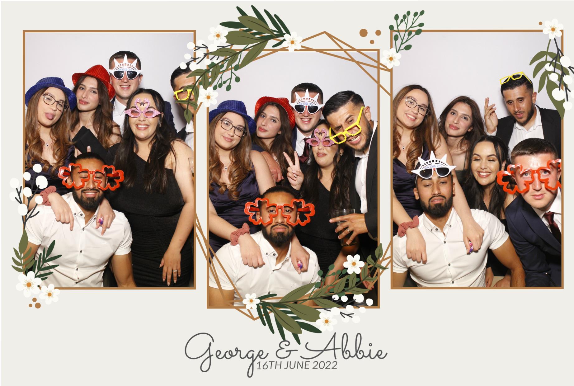 Abbie & George's Wedding  | View more photos from the event at gallery.myphotoboothexperience.co.uk/u/MyPhotoBoothExperienceLtd/Abbie-Georges-Wedding