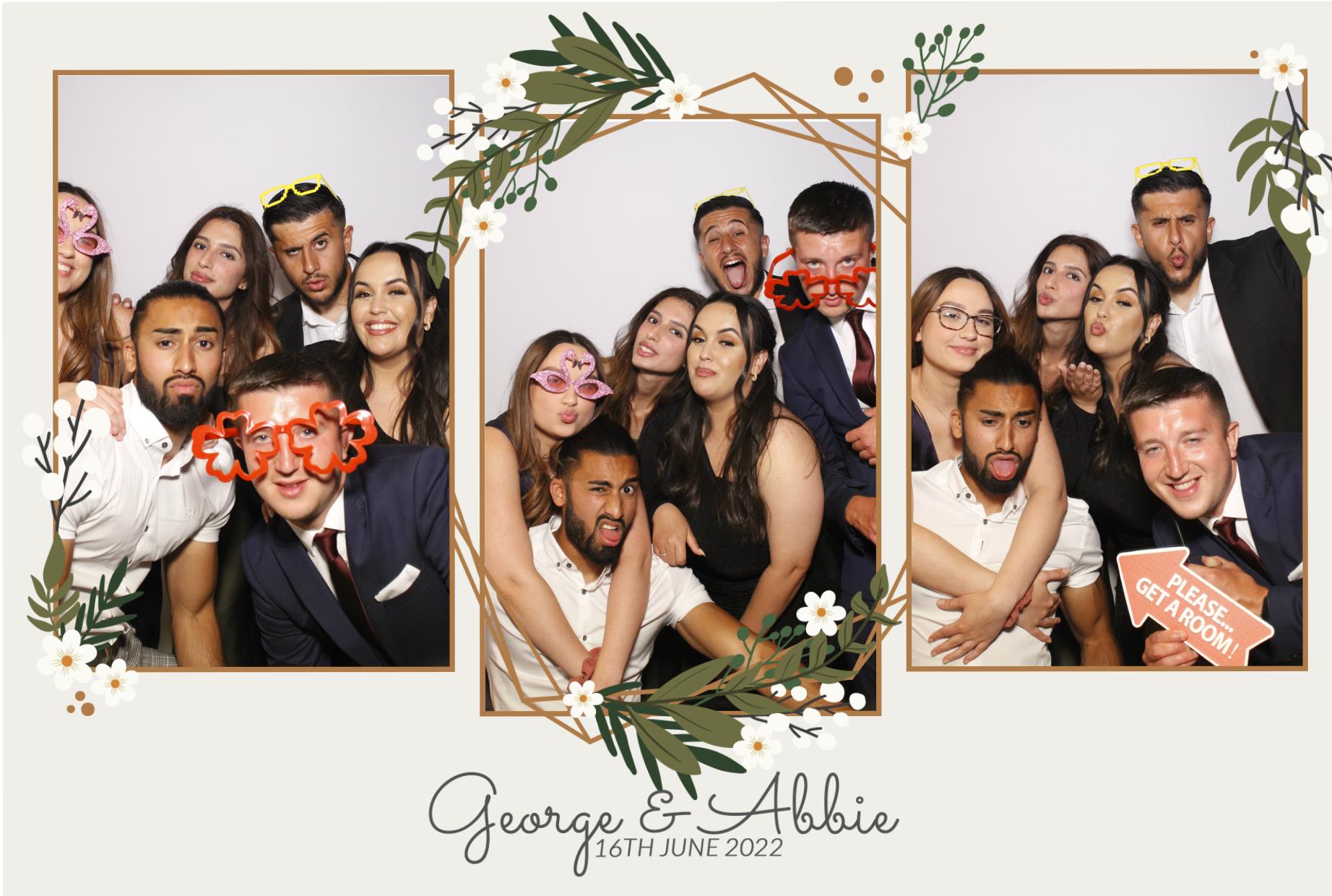 Abbie & George's Wedding  | View more photos from the event at gallery.myphotoboothexperience.co.uk/u/MyPhotoBoothExperienceLtd/Abbie-Georges-Wedding