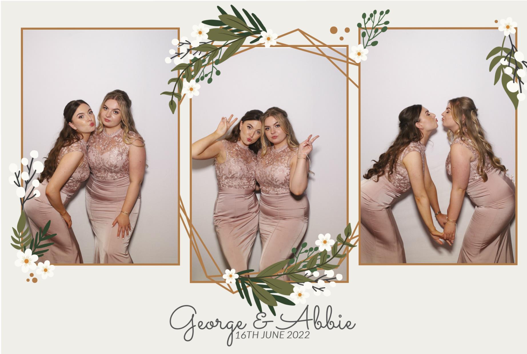 Abbie & George's Wedding  | View more photos from the event at gallery.myphotoboothexperience.co.uk/u/MyPhotoBoothExperienceLtd/Abbie-Georges-Wedding
