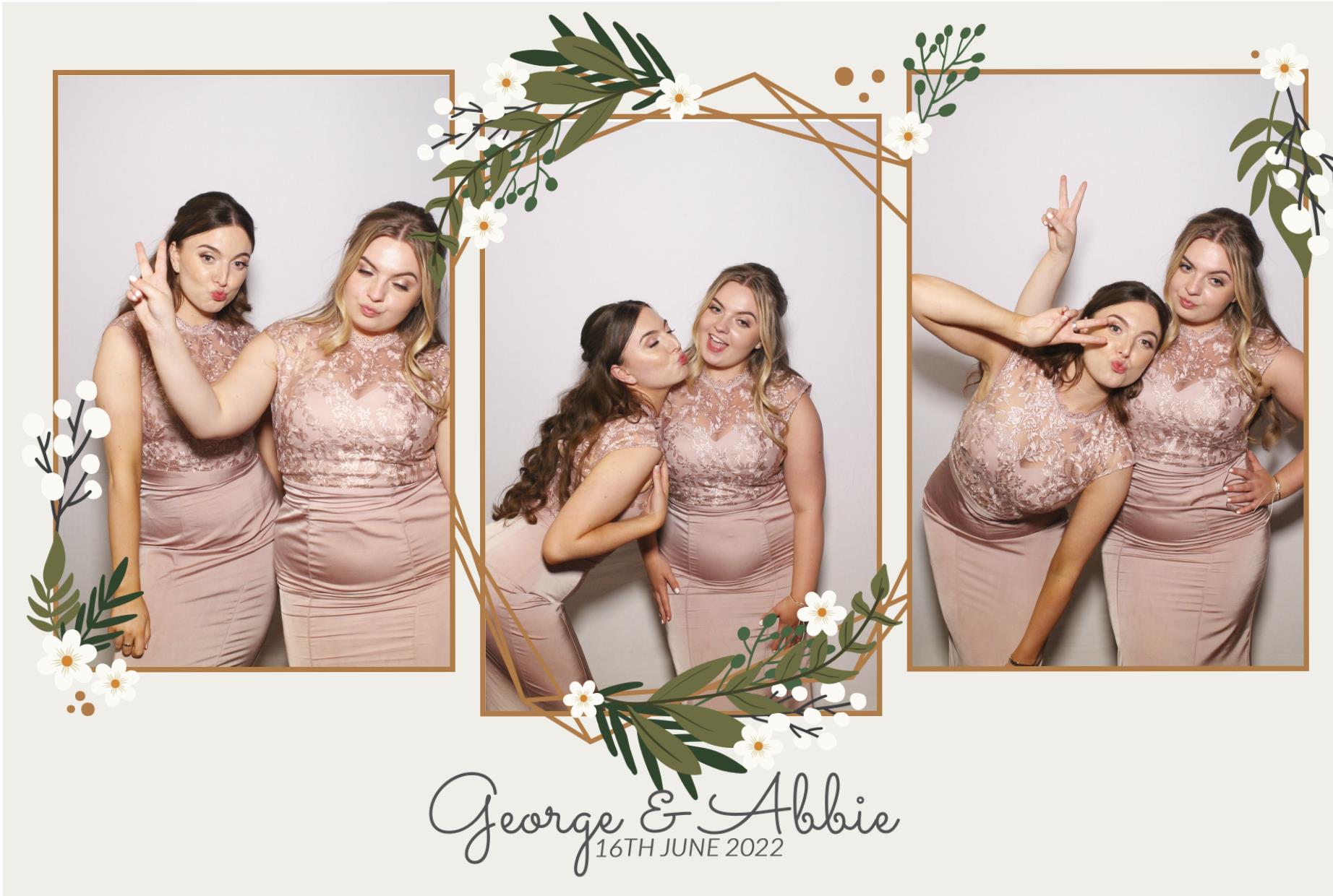 Abbie & George's Wedding  | View more photos from the event at gallery.myphotoboothexperience.co.uk/u/MyPhotoBoothExperienceLtd/Abbie-Georges-Wedding