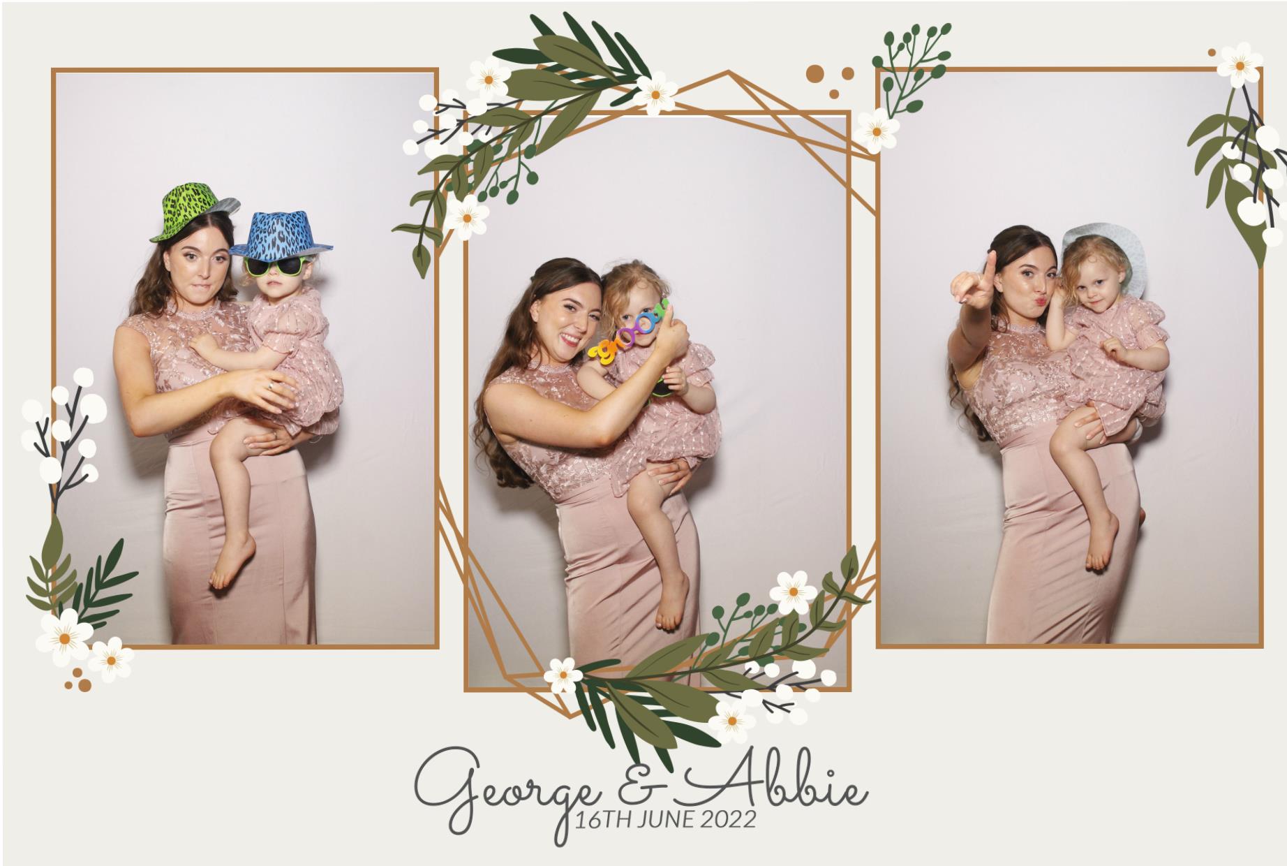 Abbie & George's Wedding  | View more photos from the event at gallery.myphotoboothexperience.co.uk/u/MyPhotoBoothExperienceLtd/Abbie-Georges-Wedding