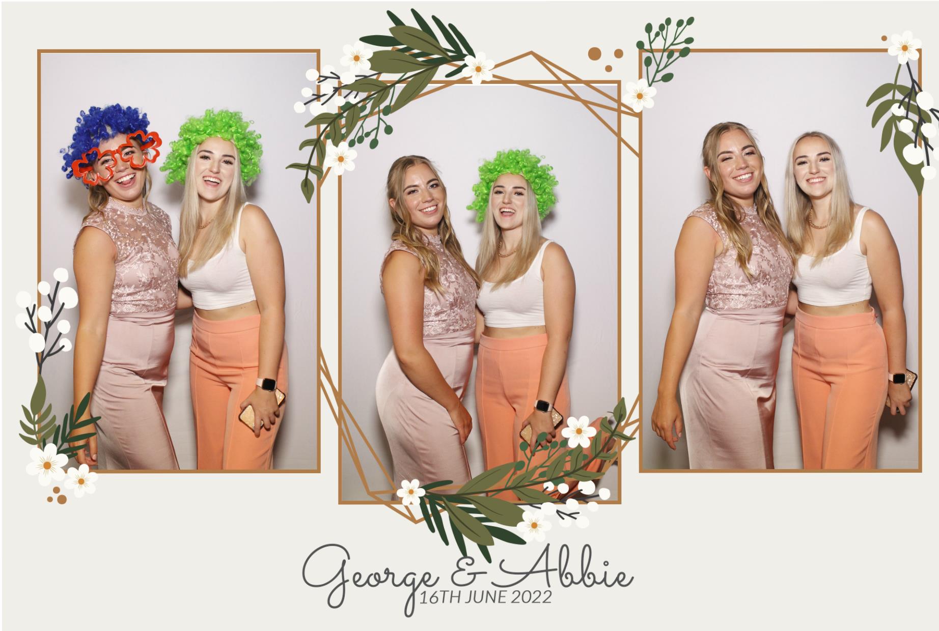 Abbie & George's Wedding  | View more photos from the event at gallery.myphotoboothexperience.co.uk/u/MyPhotoBoothExperienceLtd/Abbie-Georges-Wedding