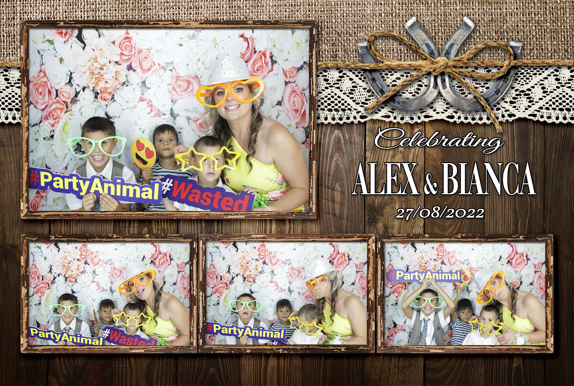 Alex & Bianca's Wedding  | View more photos from the event at gallery.myphotoboothexperience.co.uk/u/MyPhotoBoothExperienceLtd/Alex-Biancas-Wedding
