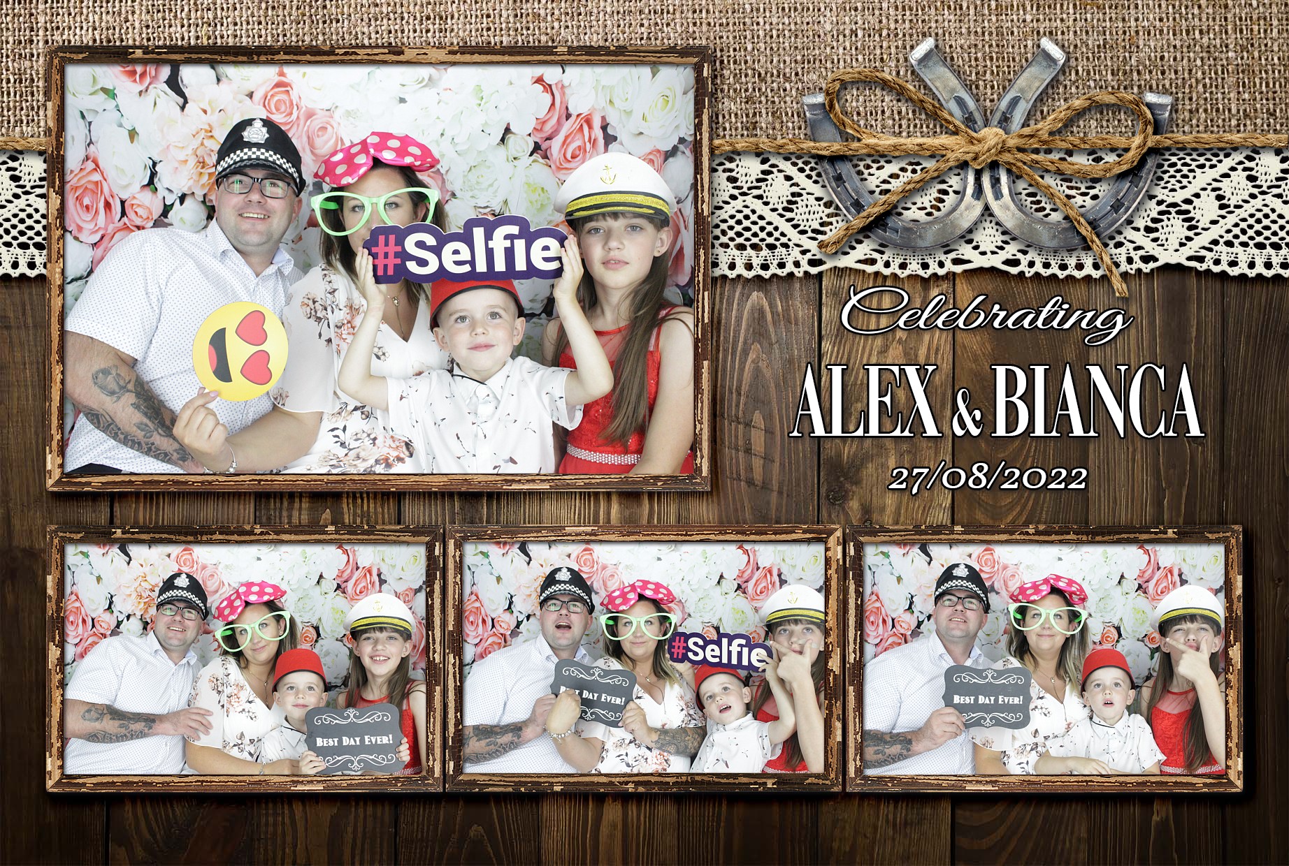 Alex & Bianca's Wedding  | View more photos from the event at gallery.myphotoboothexperience.co.uk/u/MyPhotoBoothExperienceLtd/Alex-Biancas-Wedding