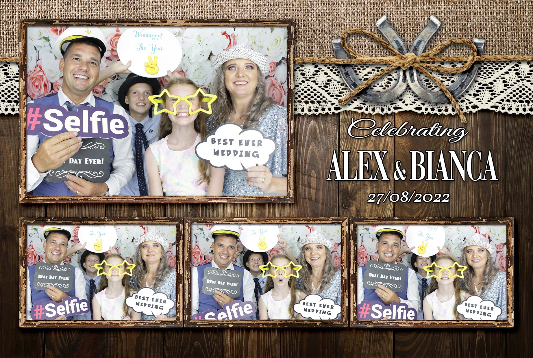 Alex & Bianca's Wedding  | View more photos from the event at gallery.myphotoboothexperience.co.uk/u/MyPhotoBoothExperienceLtd/Alex-Biancas-Wedding