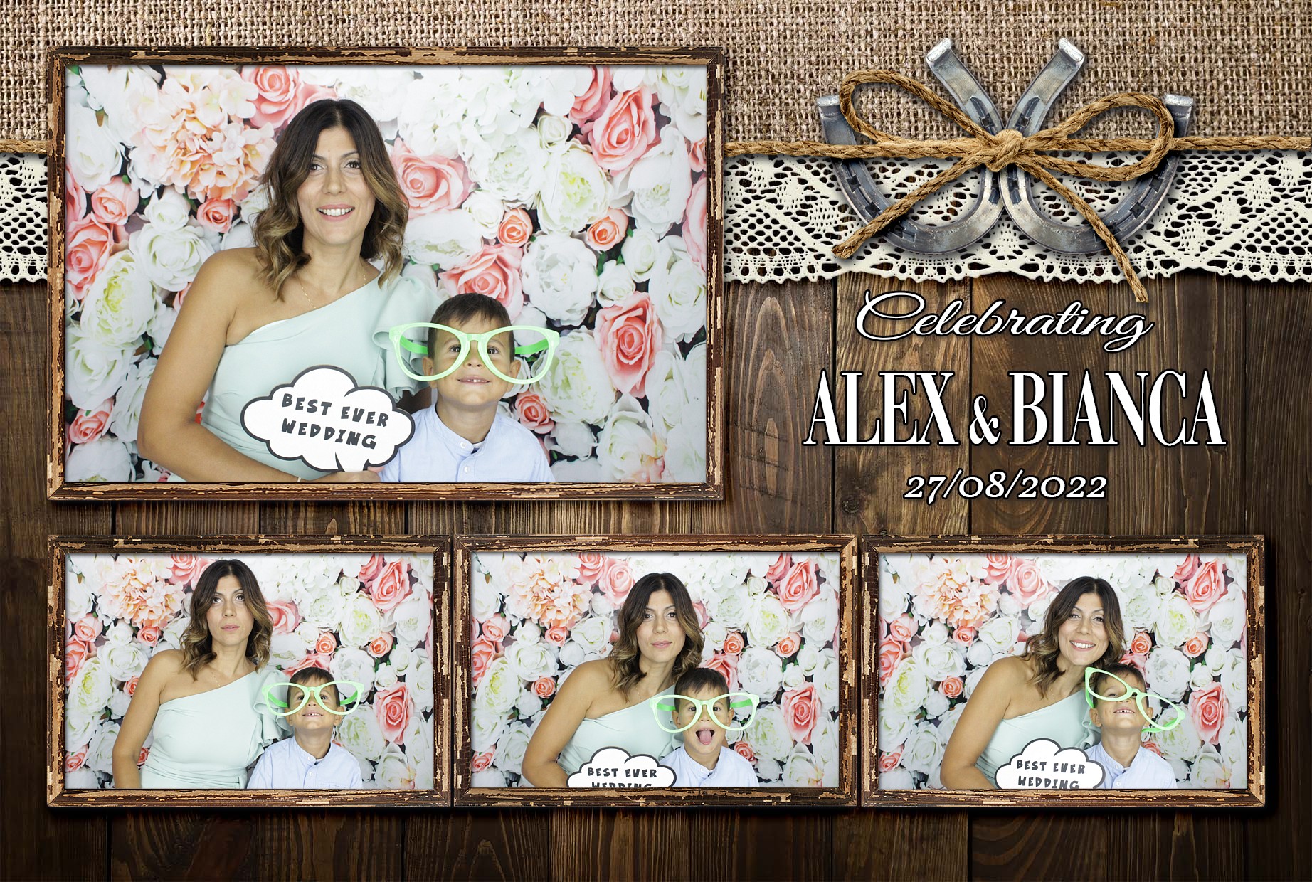 Alex & Bianca's Wedding  | View more photos from the event at gallery.myphotoboothexperience.co.uk/u/MyPhotoBoothExperienceLtd/Alex-Biancas-Wedding