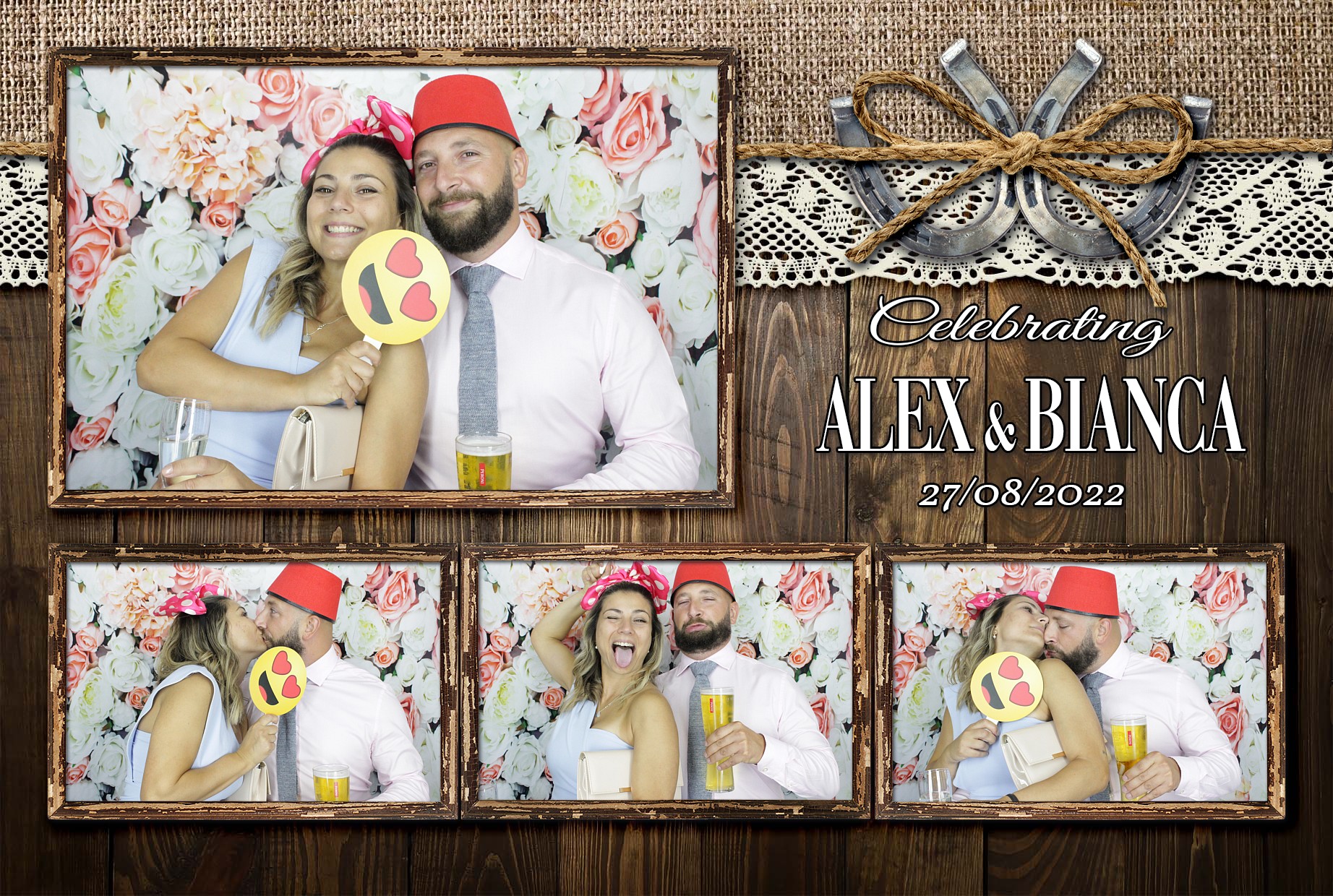 Alex & Bianca's Wedding  | View more photos from the event at gallery.myphotoboothexperience.co.uk/u/MyPhotoBoothExperienceLtd/Alex-Biancas-Wedding