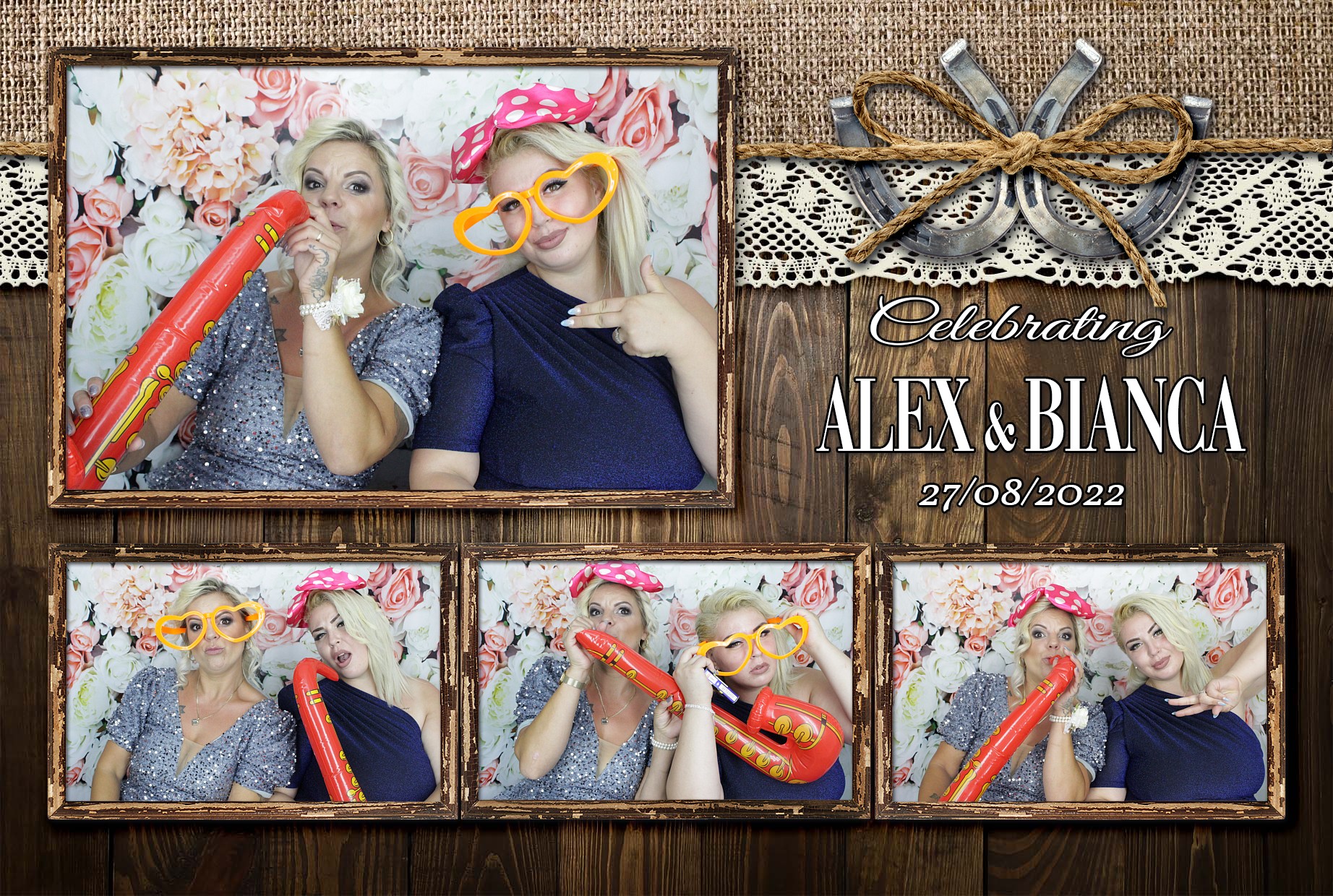 Alex & Bianca's Wedding  | View more photos from the event at gallery.myphotoboothexperience.co.uk/u/MyPhotoBoothExperienceLtd/Alex-Biancas-Wedding