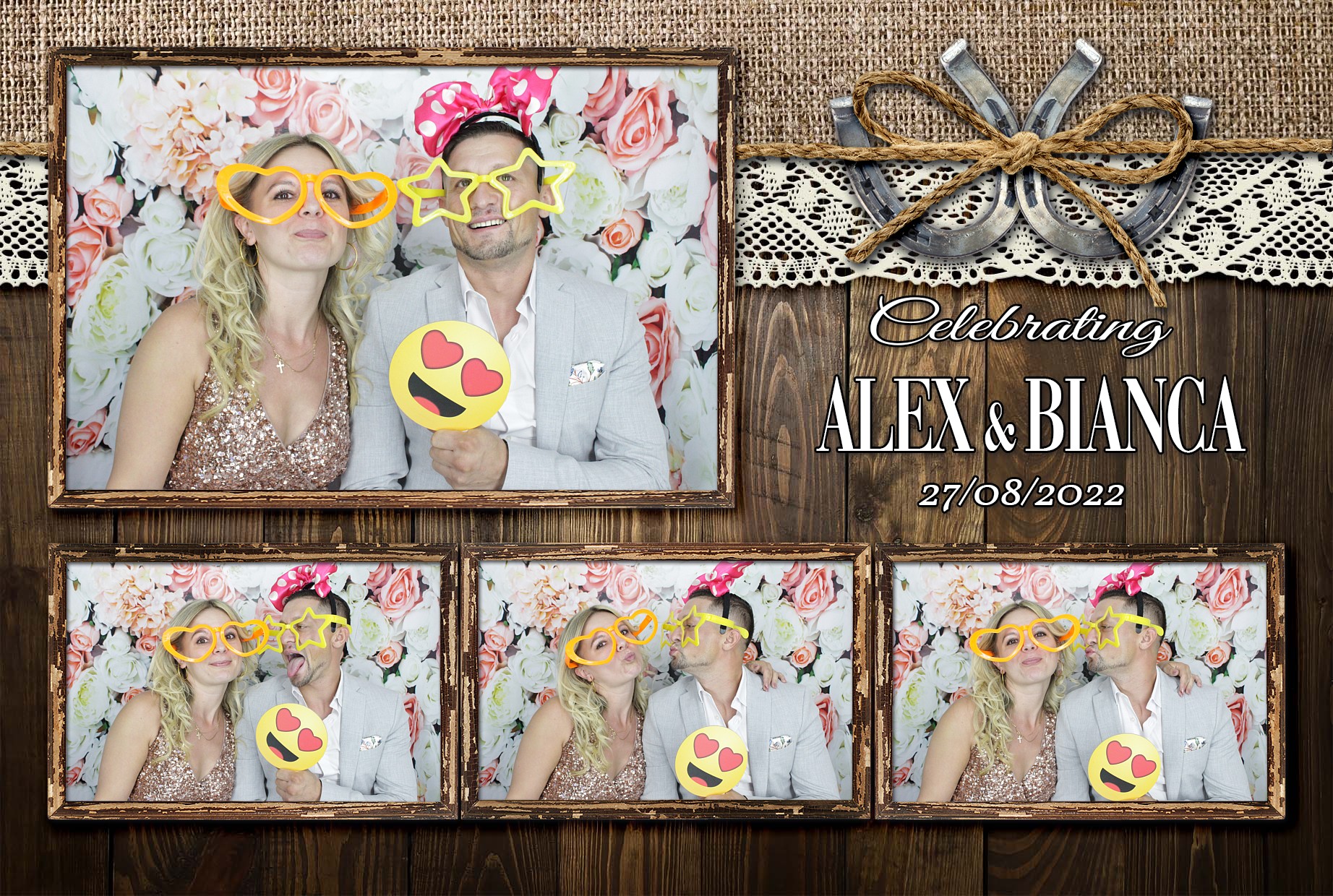 Alex & Bianca's Wedding  | View more photos from the event at gallery.myphotoboothexperience.co.uk/u/MyPhotoBoothExperienceLtd/Alex-Biancas-Wedding