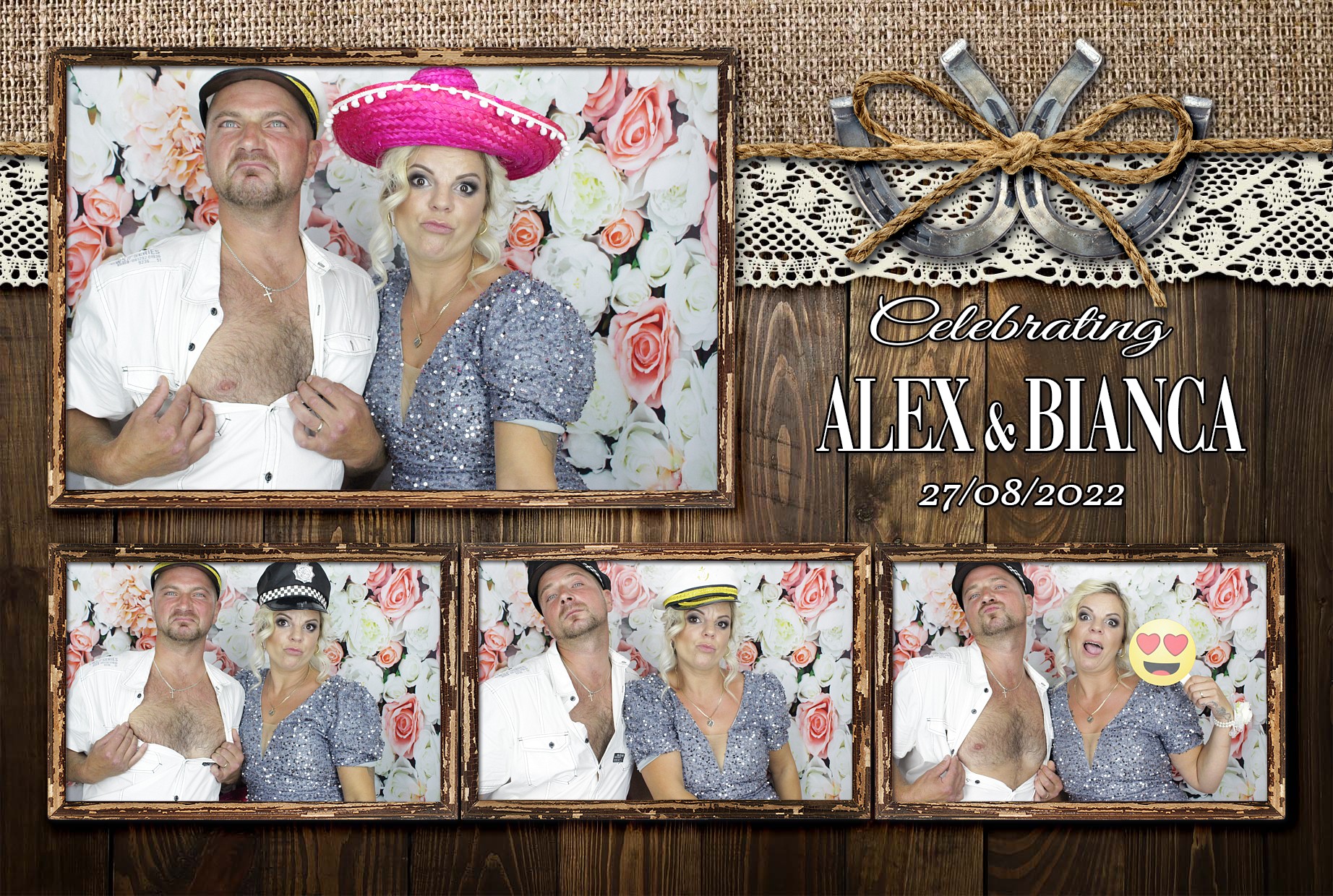 Alex & Bianca's Wedding  | View more photos from the event at gallery.myphotoboothexperience.co.uk/u/MyPhotoBoothExperienceLtd/Alex-Biancas-Wedding