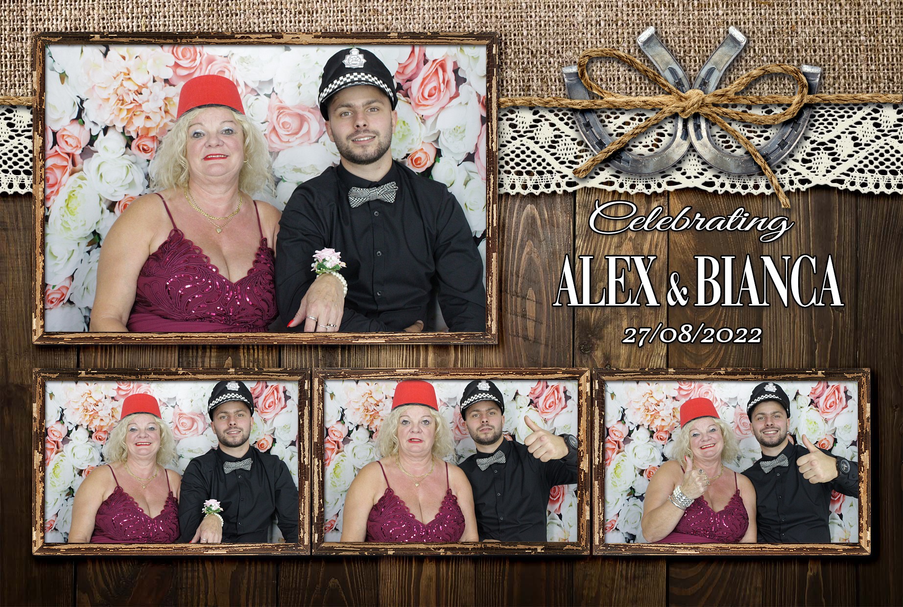 Alex & Bianca's Wedding  | View more photos from the event at gallery.myphotoboothexperience.co.uk/u/MyPhotoBoothExperienceLtd/Alex-Biancas-Wedding