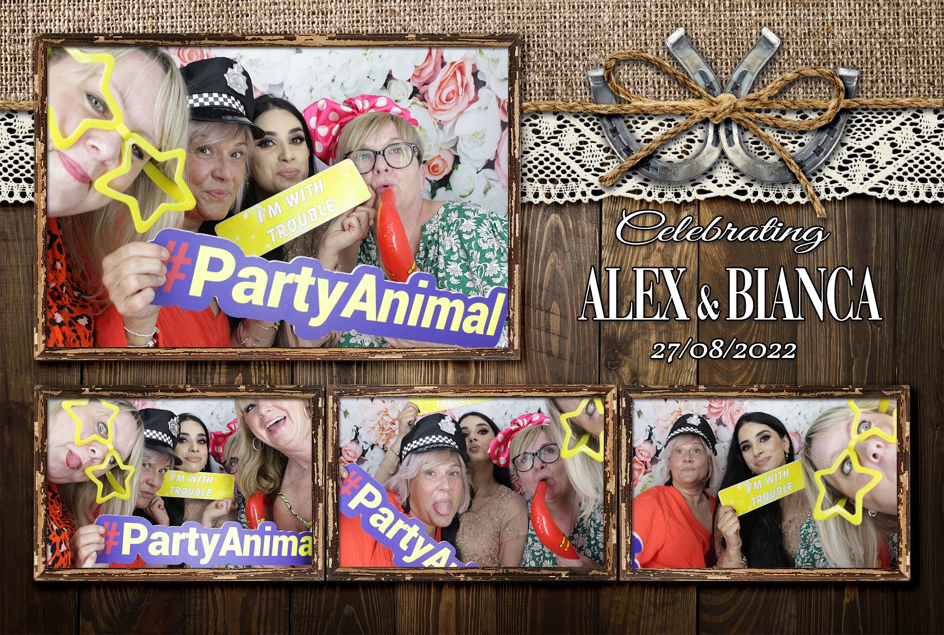 Alex & Bianca's Wedding  | View more photos from the event at gallery.myphotoboothexperience.co.uk/u/MyPhotoBoothExperienceLtd/Alex-Biancas-Wedding