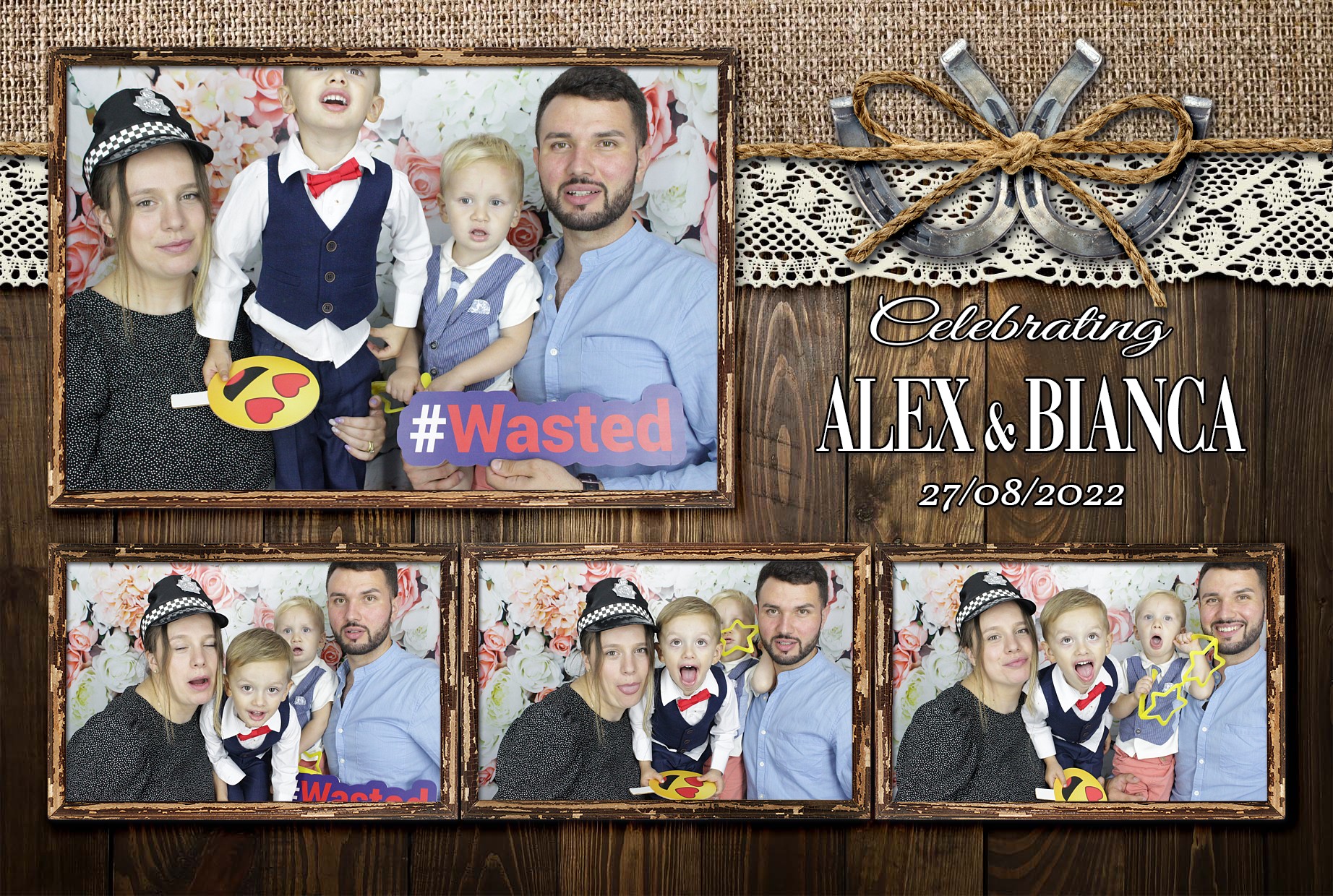 Alex & Bianca's Wedding  | View more photos from the event at gallery.myphotoboothexperience.co.uk/u/MyPhotoBoothExperienceLtd/Alex-Biancas-Wedding