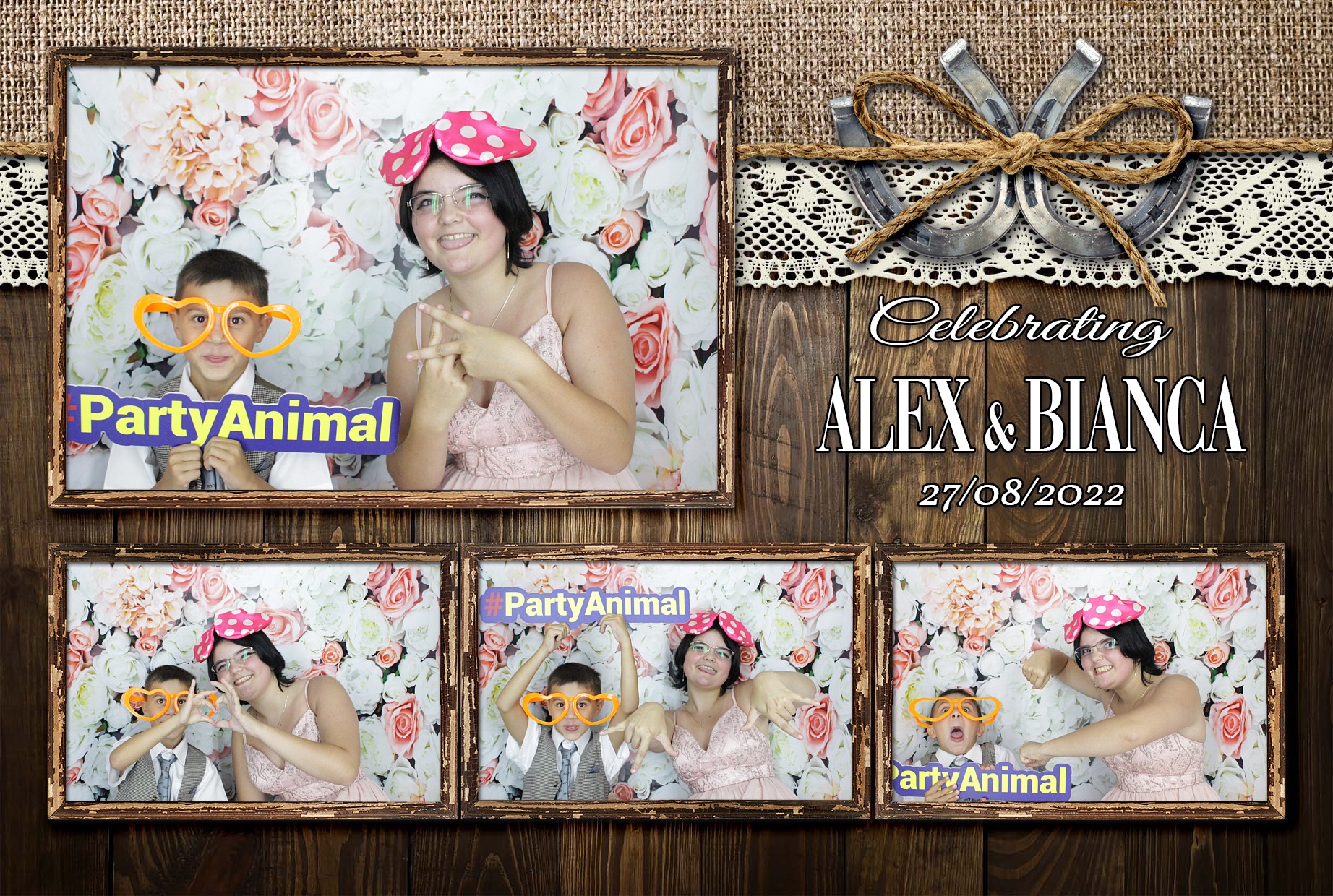 Alex & Bianca's Wedding  | View more photos from the event at gallery.myphotoboothexperience.co.uk/u/MyPhotoBoothExperienceLtd/Alex-Biancas-Wedding