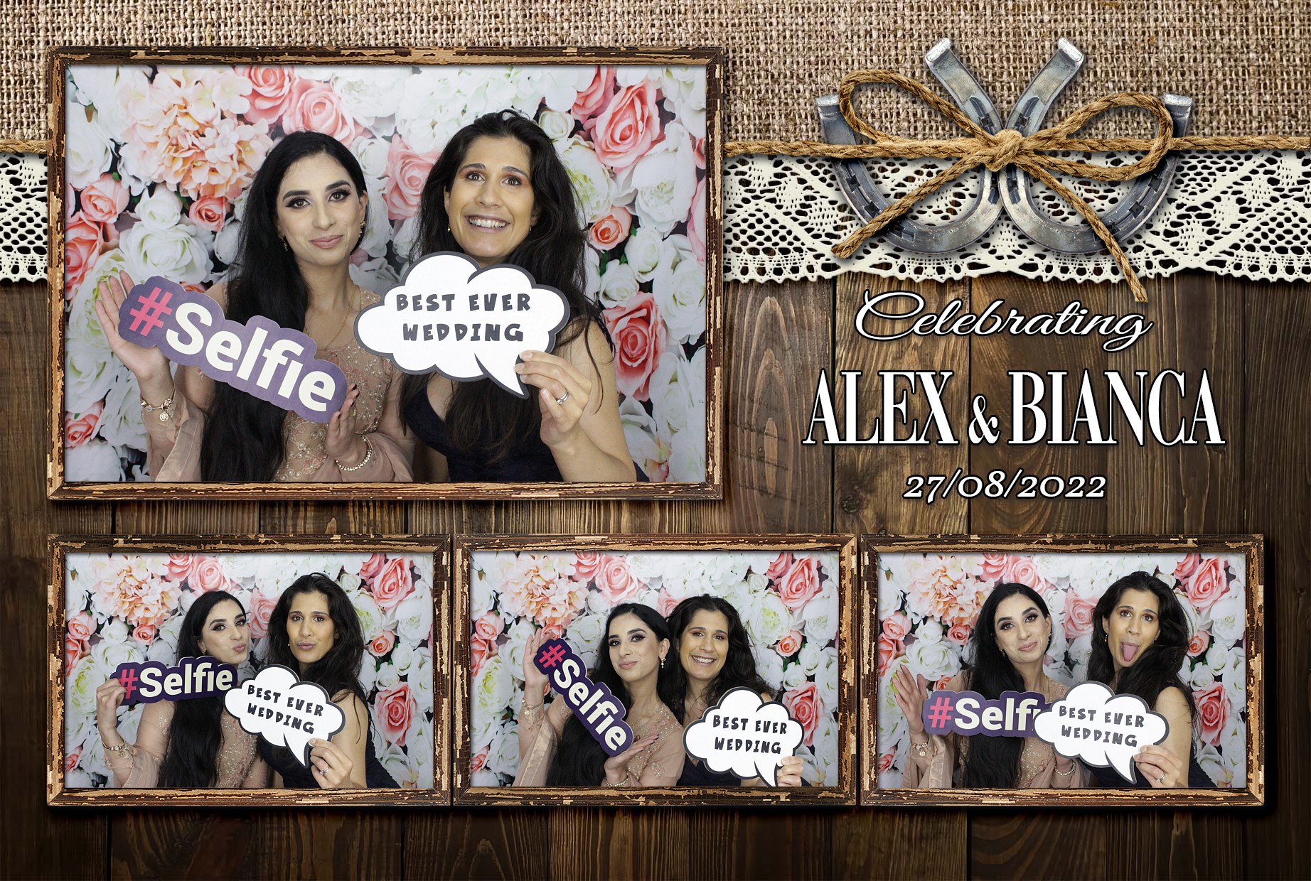 Alex & Bianca's Wedding  | View more photos from the event at gallery.myphotoboothexperience.co.uk/u/MyPhotoBoothExperienceLtd/Alex-Biancas-Wedding