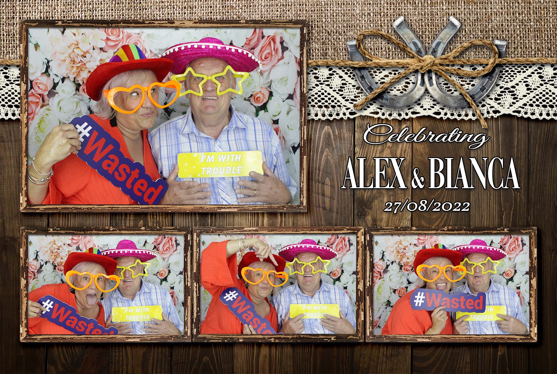 Alex & Bianca's Wedding  | View more photos from the event at gallery.myphotoboothexperience.co.uk/u/MyPhotoBoothExperienceLtd/Alex-Biancas-Wedding