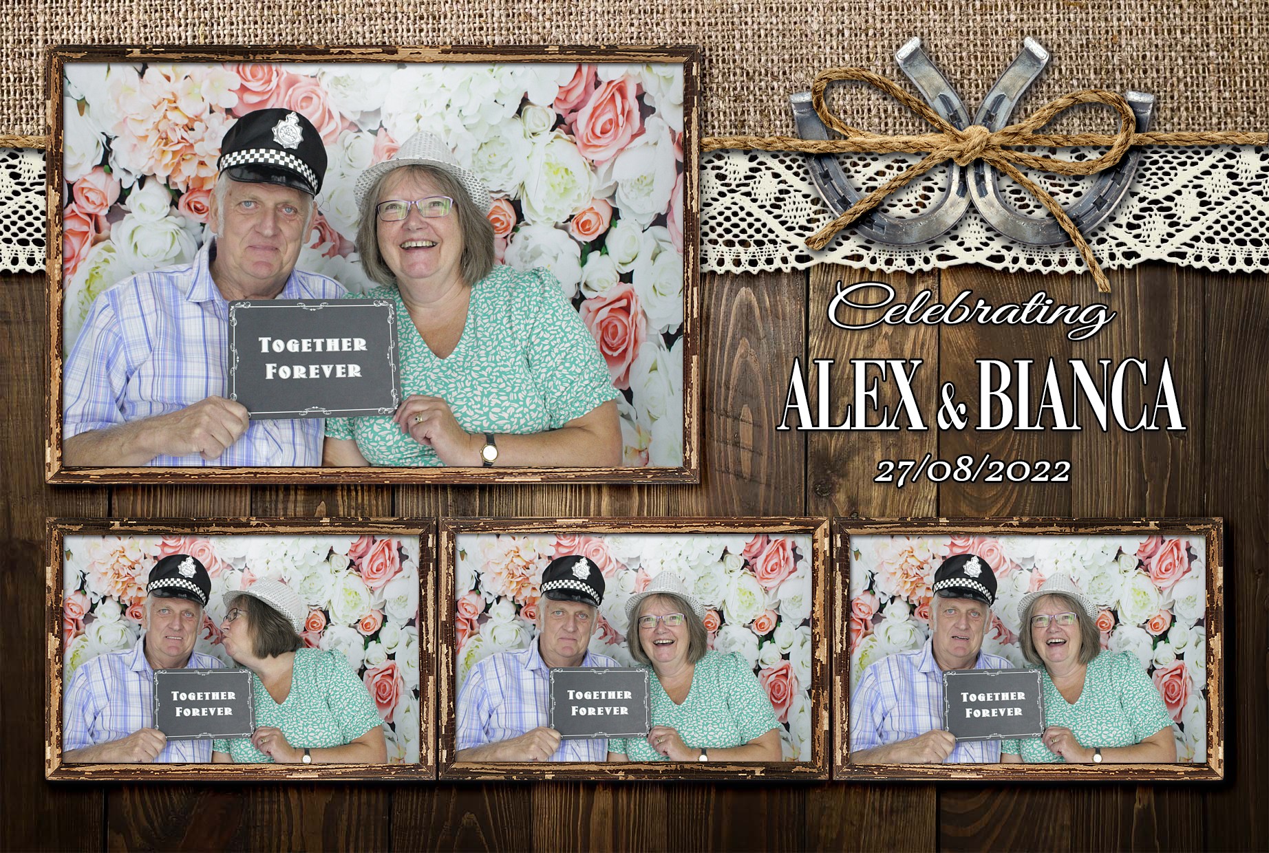 Alex & Bianca's Wedding  | View more photos from the event at gallery.myphotoboothexperience.co.uk/u/MyPhotoBoothExperienceLtd/Alex-Biancas-Wedding