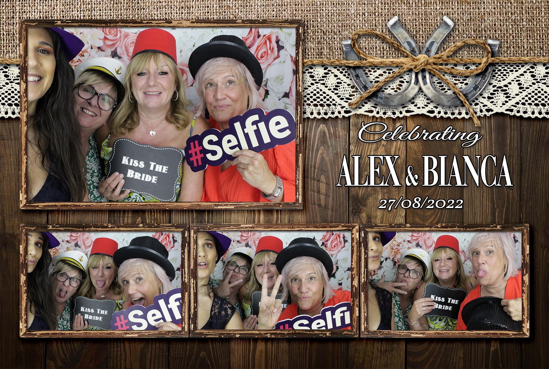Alex & Bianca's Wedding  | View more photos from the event at gallery.myphotoboothexperience.co.uk/u/MyPhotoBoothExperienceLtd/Alex-Biancas-Wedding