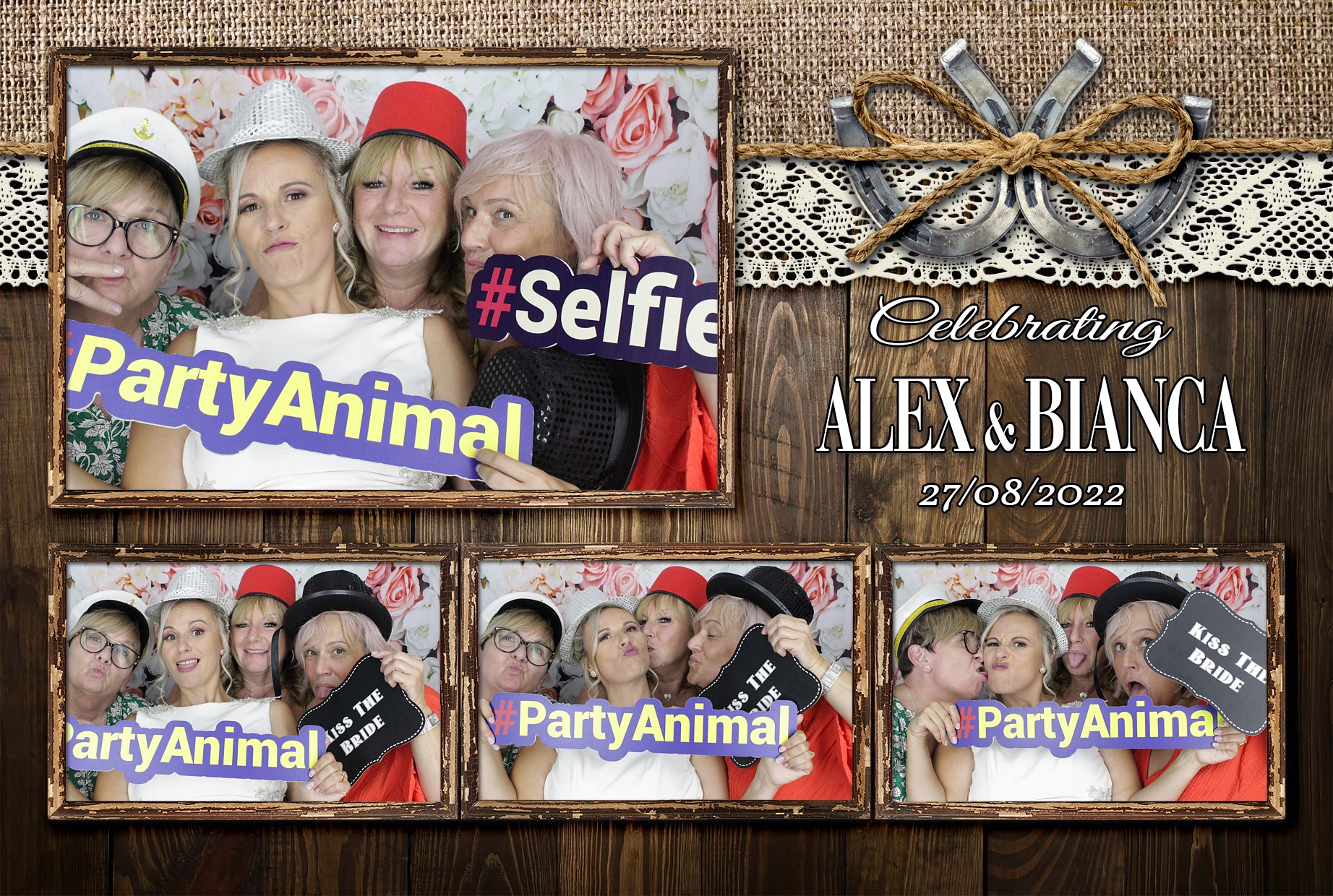 Alex & Bianca's Wedding  | View more photos from the event at gallery.myphotoboothexperience.co.uk/u/MyPhotoBoothExperienceLtd/Alex-Biancas-Wedding