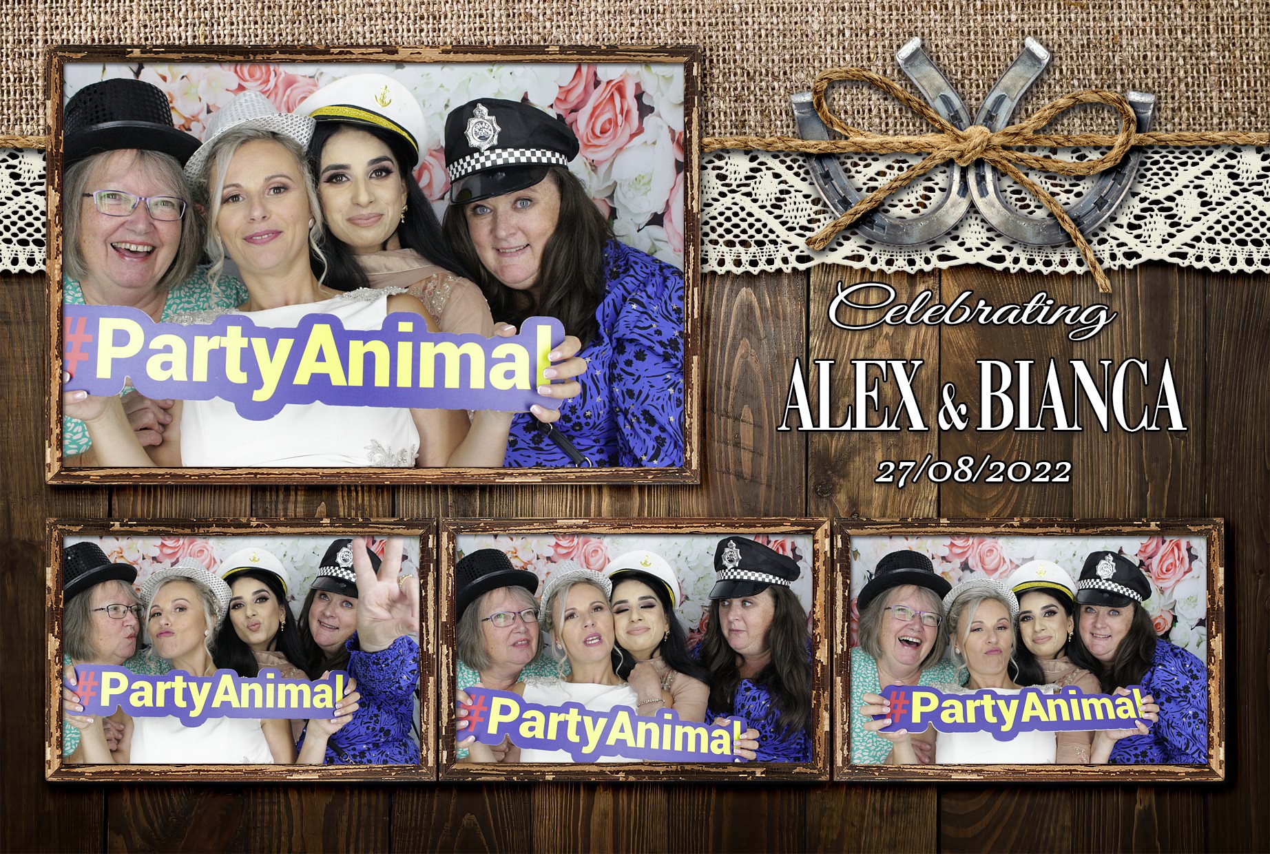 Alex & Bianca's Wedding  | View more photos from the event at gallery.myphotoboothexperience.co.uk/u/MyPhotoBoothExperienceLtd/Alex-Biancas-Wedding