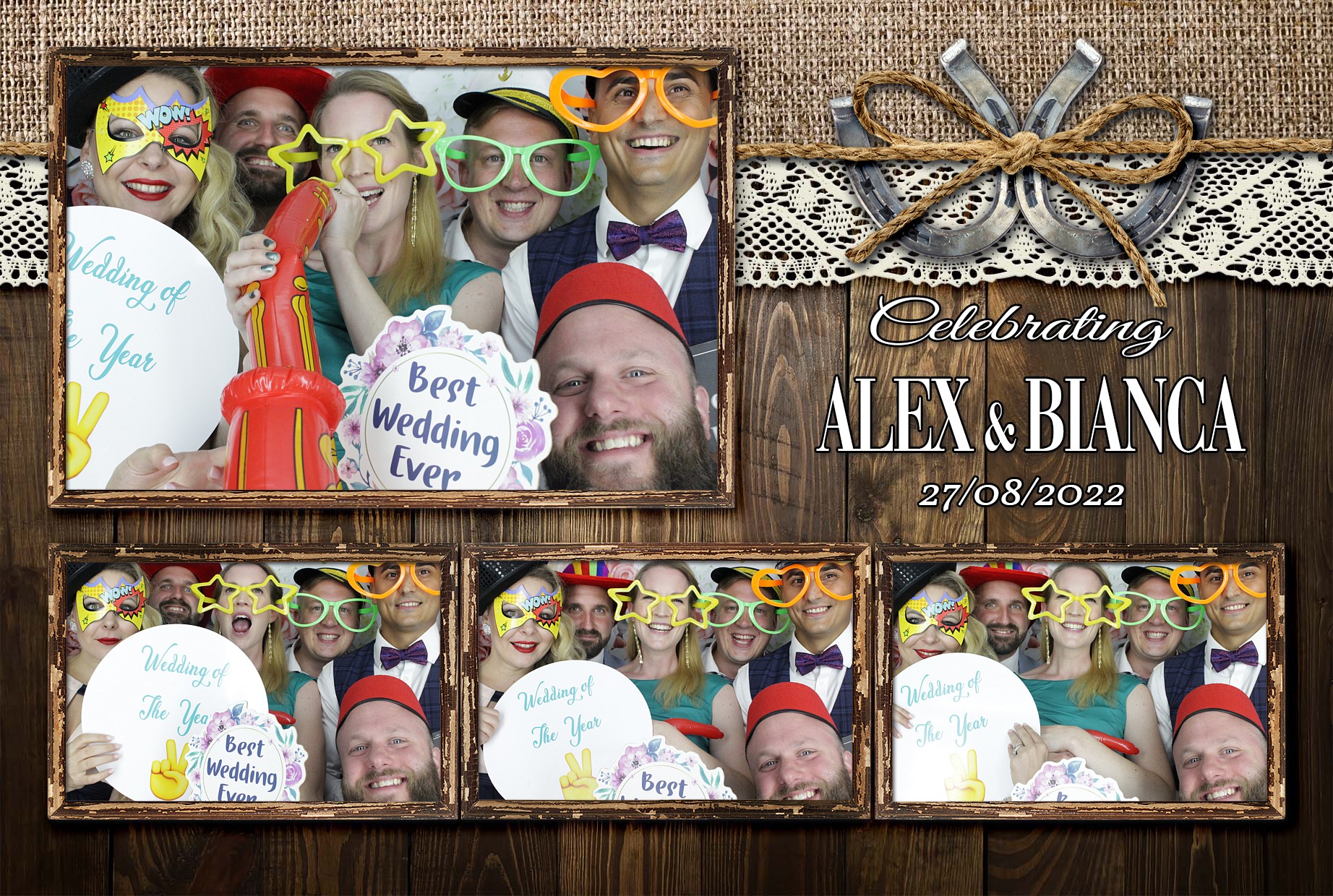 Alex & Bianca's Wedding  | View more photos from the event at gallery.myphotoboothexperience.co.uk/u/MyPhotoBoothExperienceLtd/Alex-Biancas-Wedding