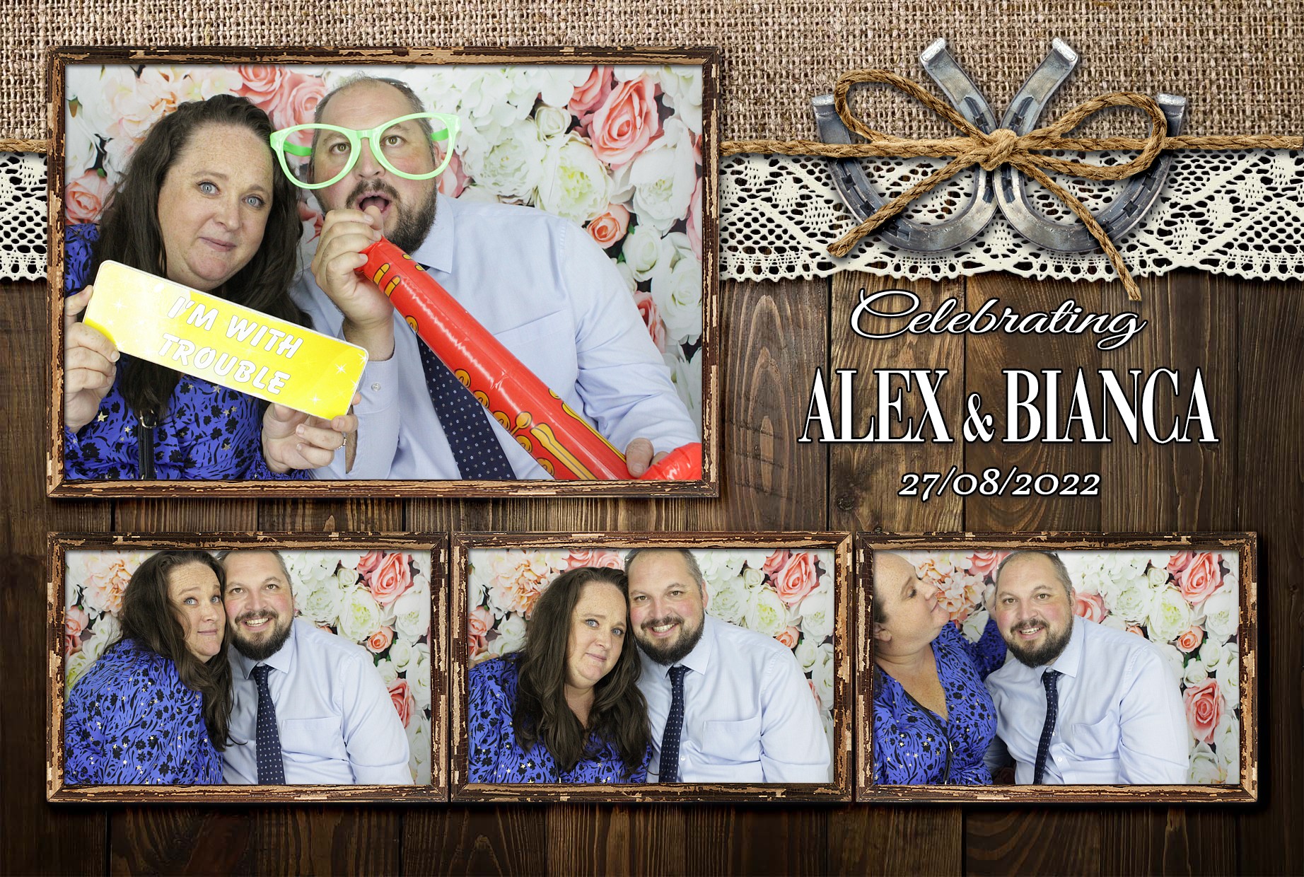 Alex & Bianca's Wedding  | View more photos from the event at gallery.myphotoboothexperience.co.uk/u/MyPhotoBoothExperienceLtd/Alex-Biancas-Wedding