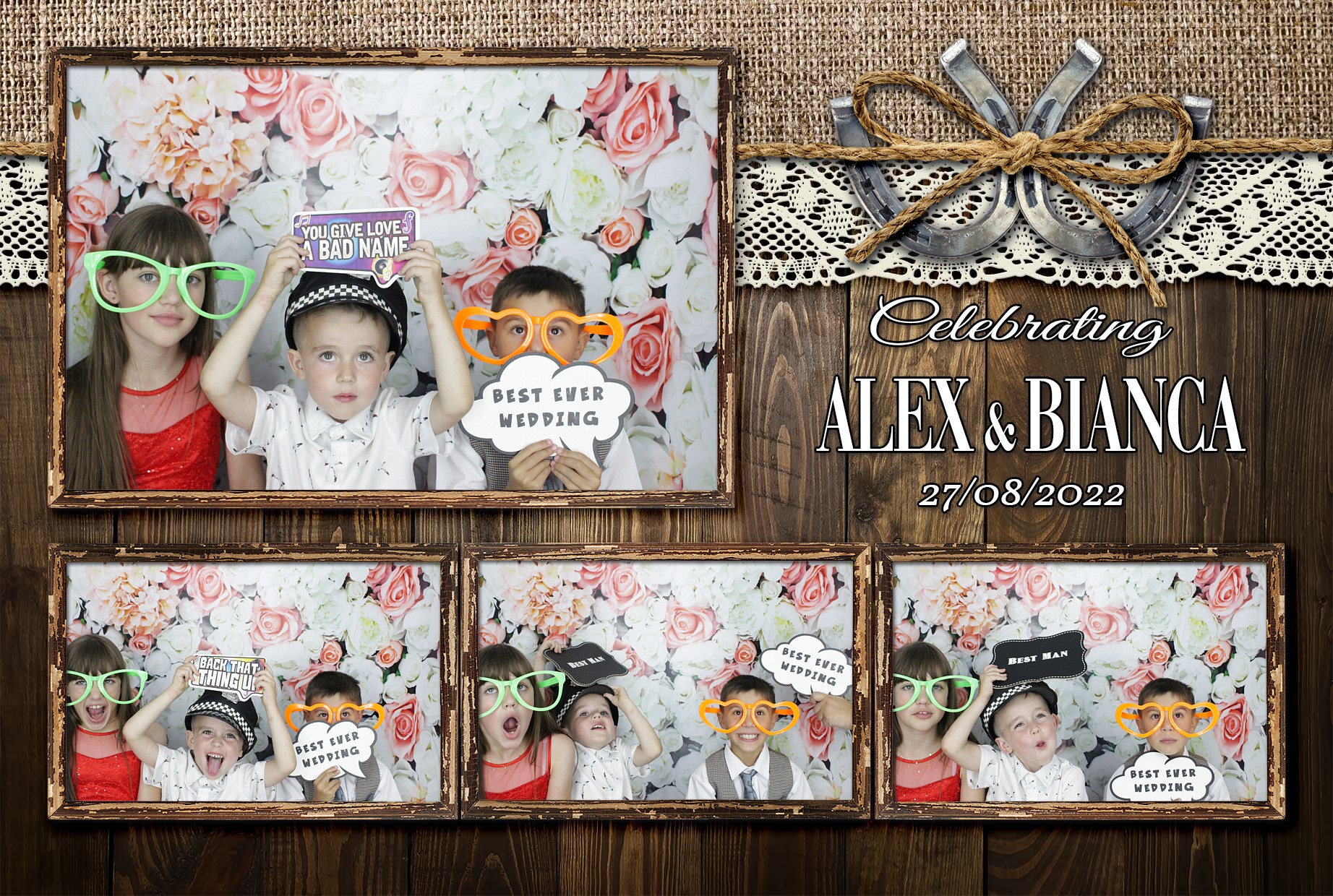 Alex & Bianca's Wedding  | View more photos from the event at gallery.myphotoboothexperience.co.uk/u/MyPhotoBoothExperienceLtd/Alex-Biancas-Wedding