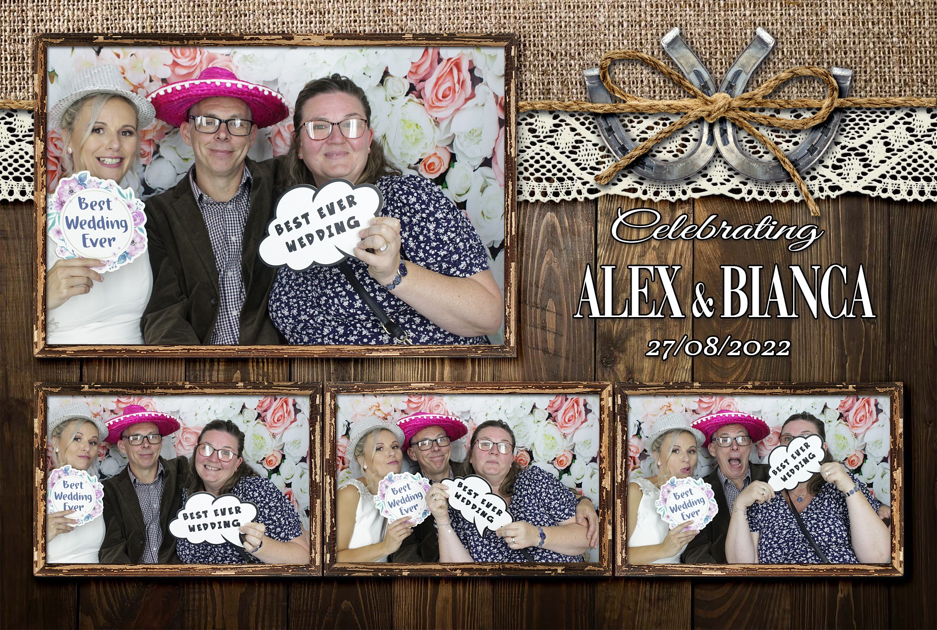 Alex & Bianca's Wedding  | View more photos from the event at gallery.myphotoboothexperience.co.uk/u/MyPhotoBoothExperienceLtd/Alex-Biancas-Wedding